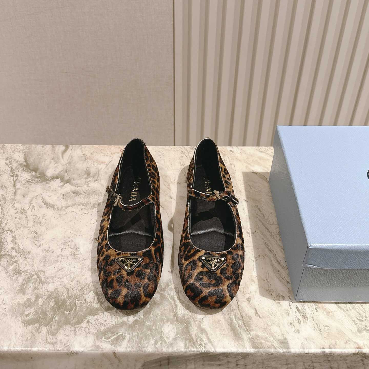 Prada leopard-print Ballerina Shoes - DesignerGu
