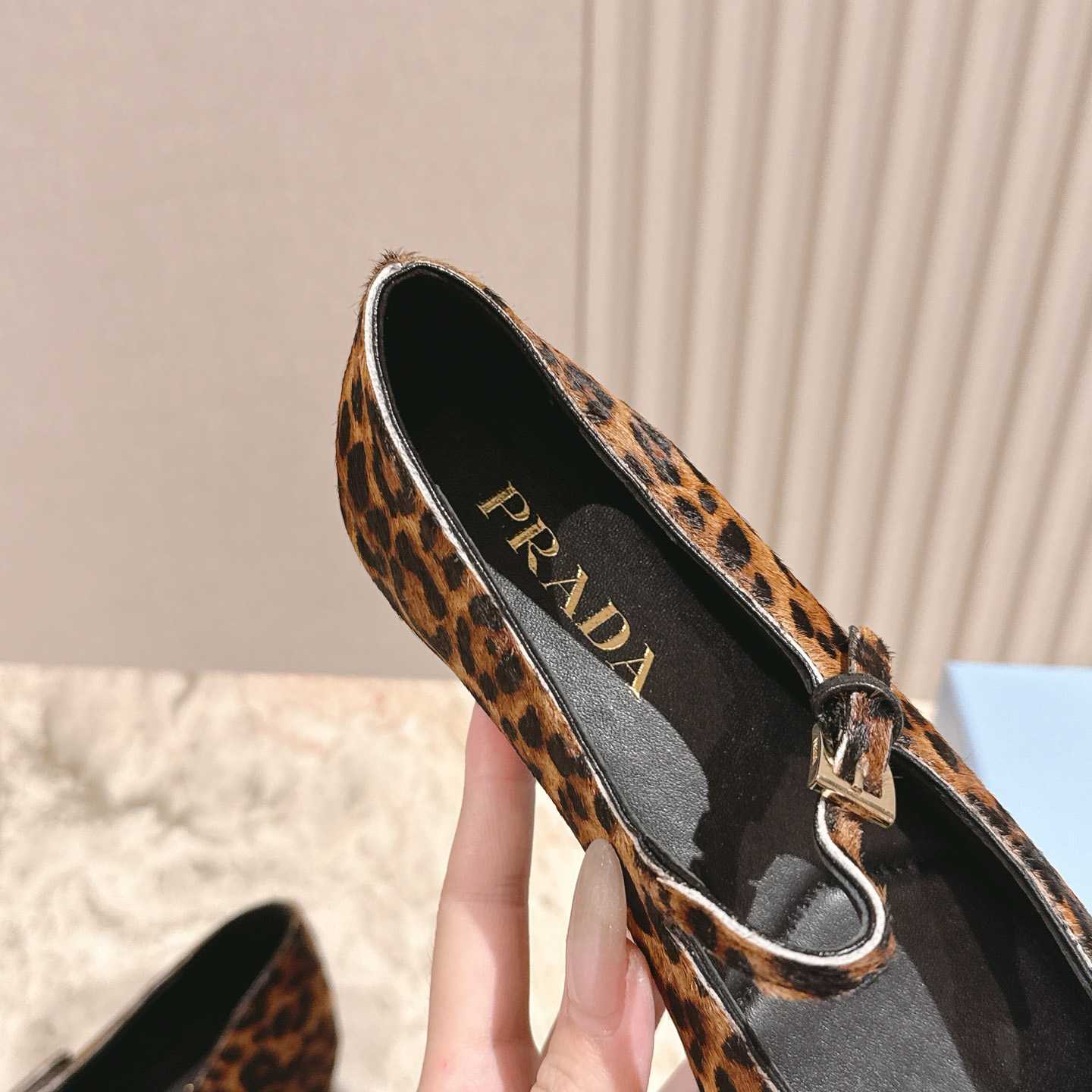 Prada leopard-print Ballerina Shoes - DesignerGu
