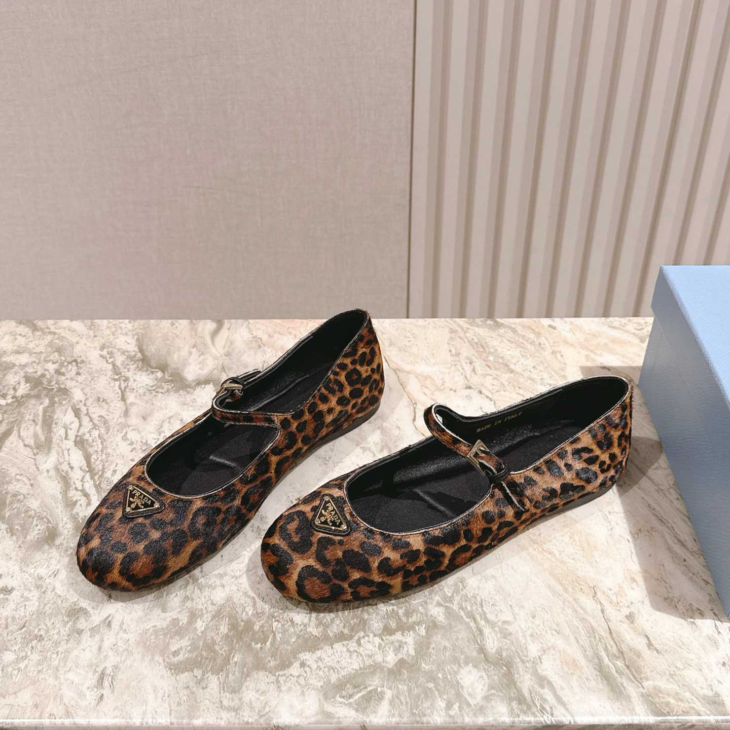 Prada leopard-print Ballerina Shoes - DesignerGu