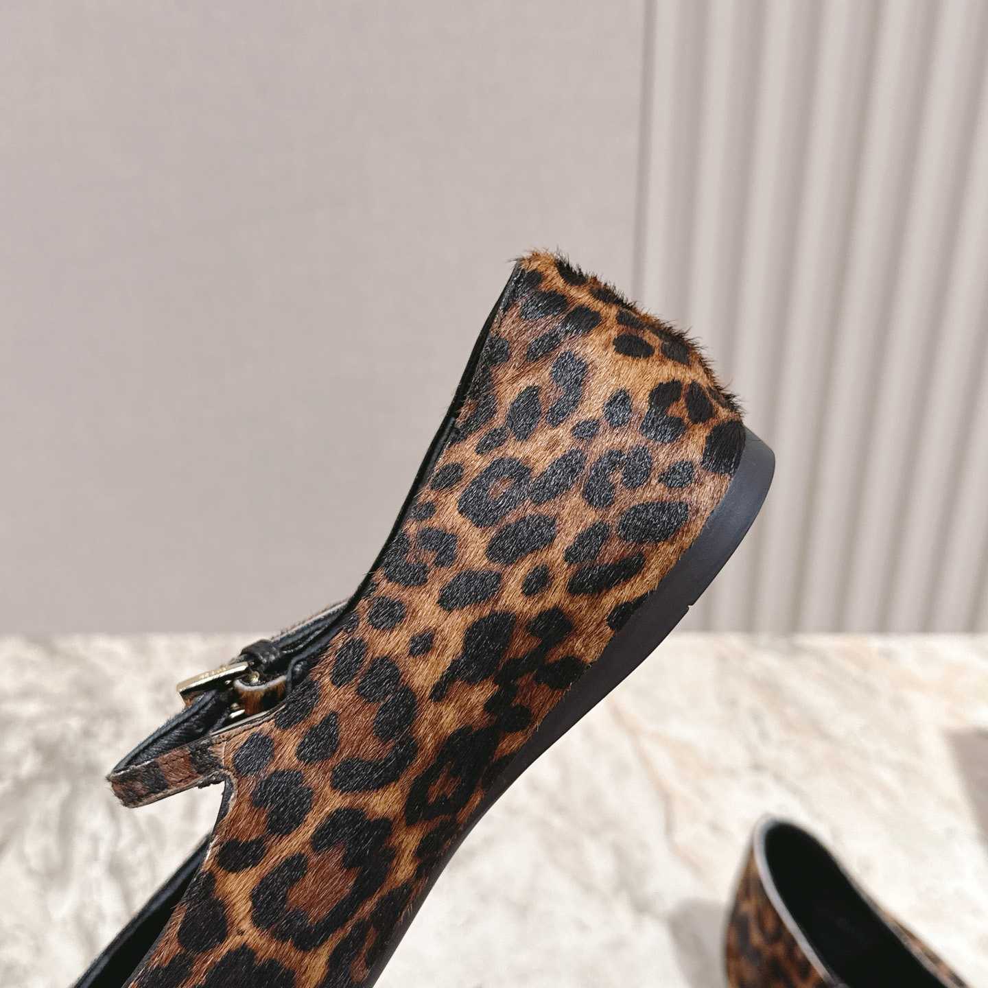 Prada leopard-print Ballerina Shoes - DesignerGu