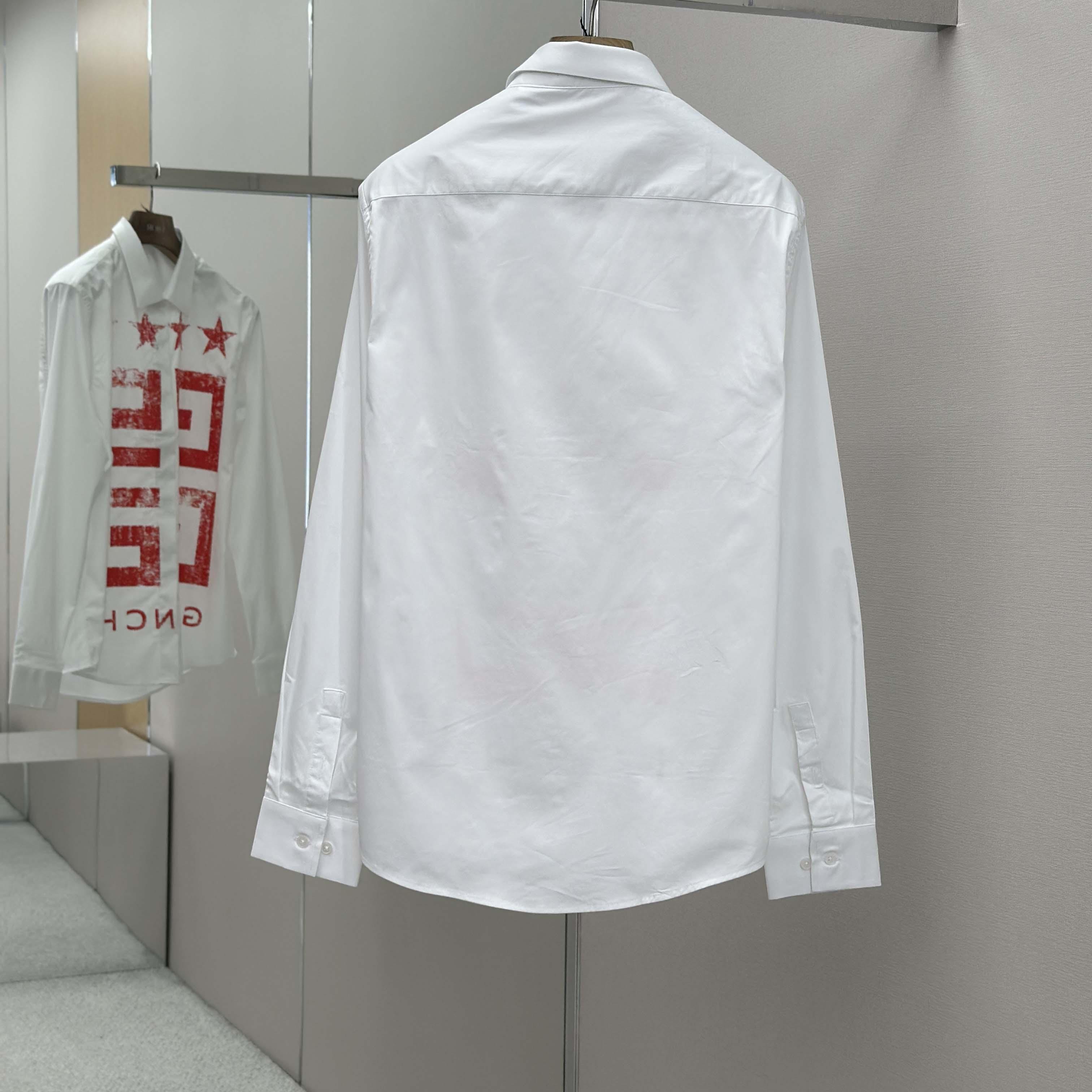 Givenchy Cotton Shirt with 4G Stars - DesignerGu