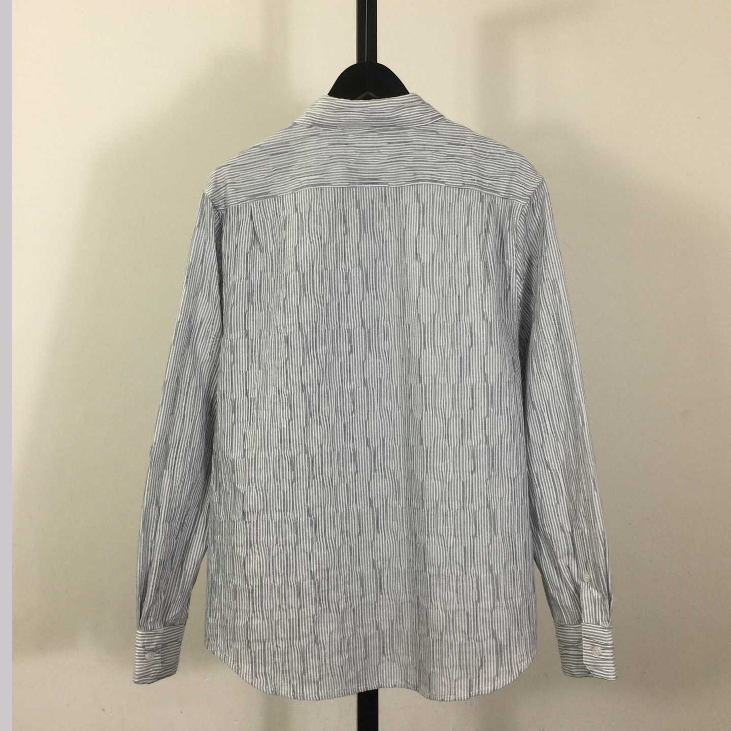 Loewe Striped Long-Sleeve Shirt 'Blue/White' - DesignerGu