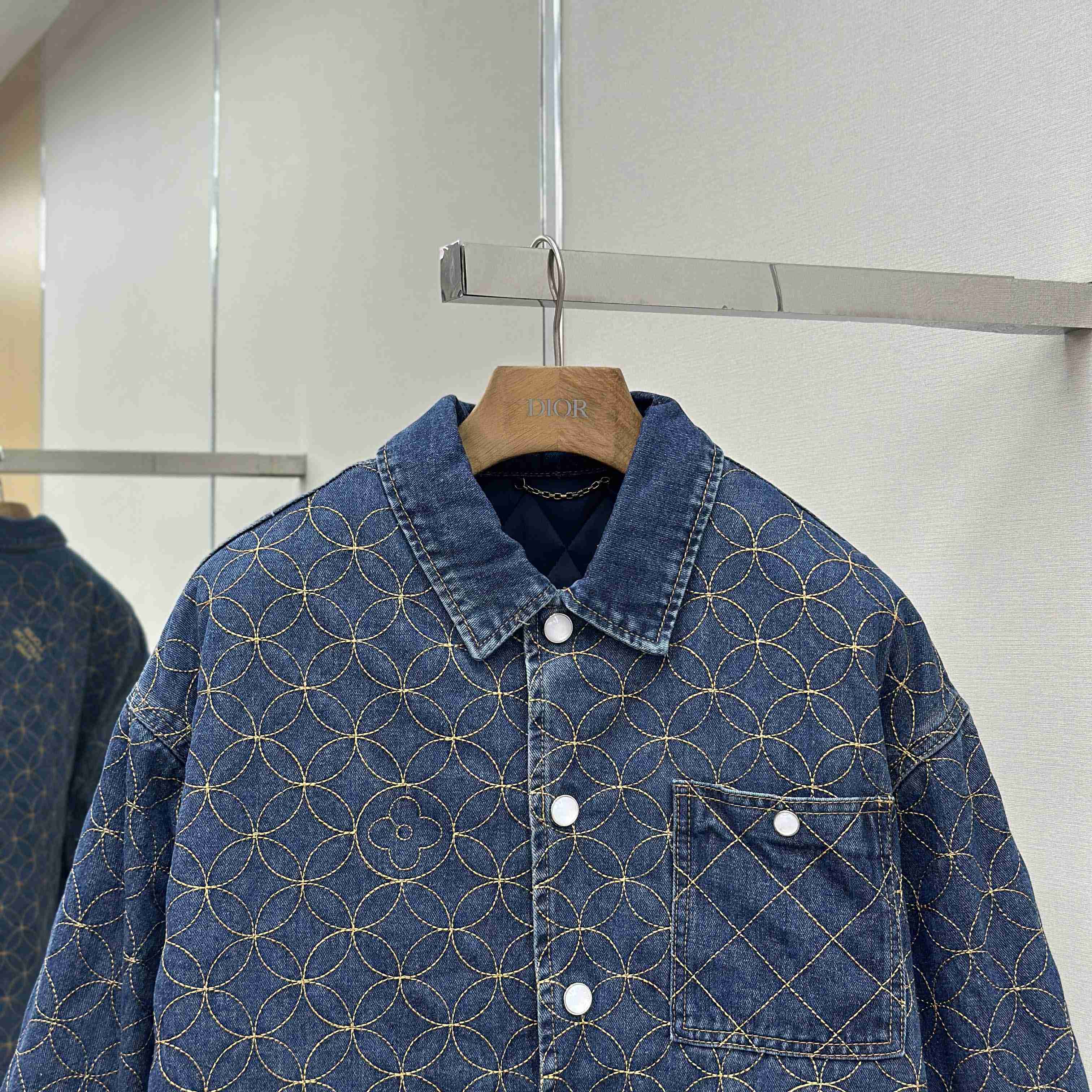 Louis Vuitton Embroidered Denim Blouson   1AILM5 - DesignerGu