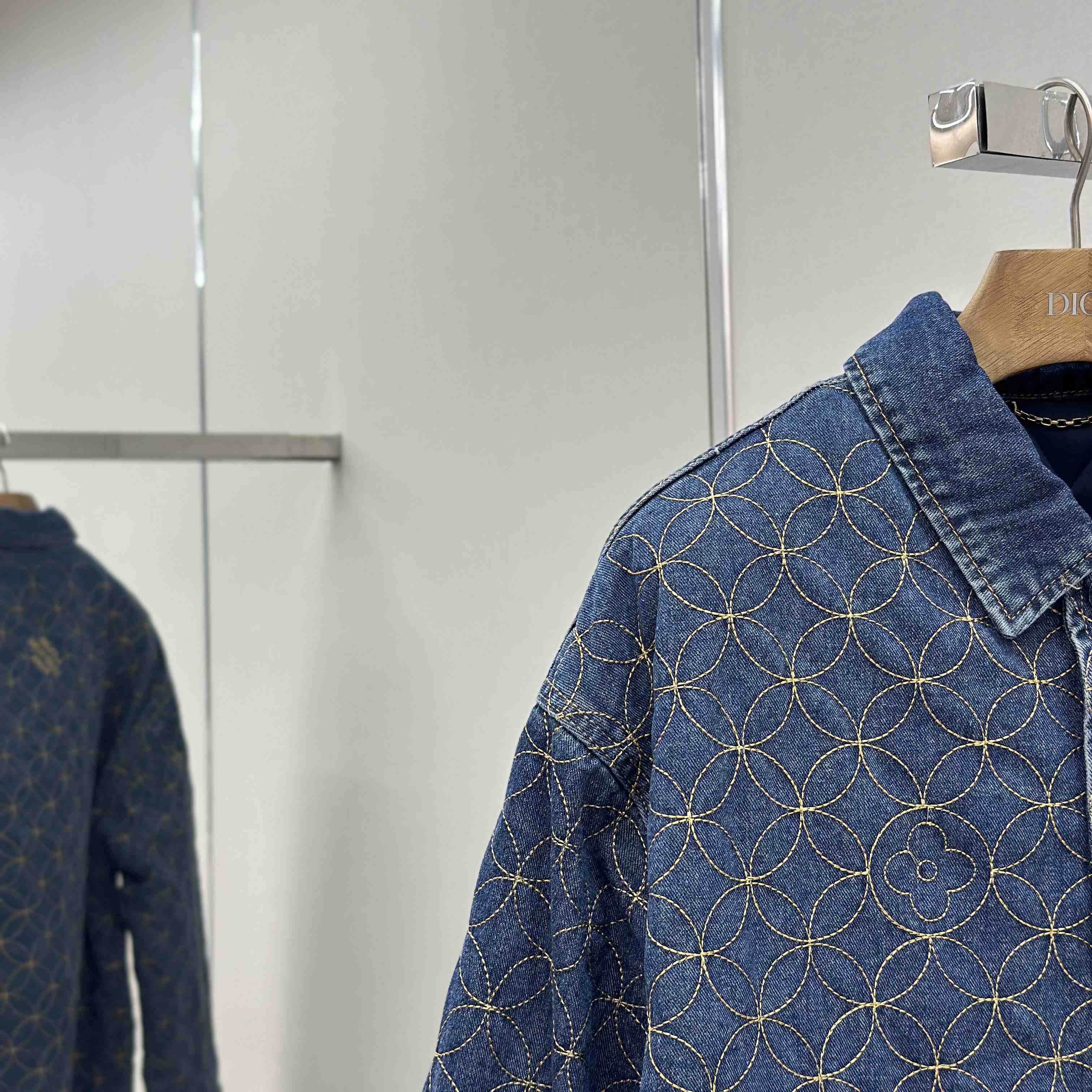 Louis Vuitton Embroidered Denim Blouson   1AILM5 - DesignerGu