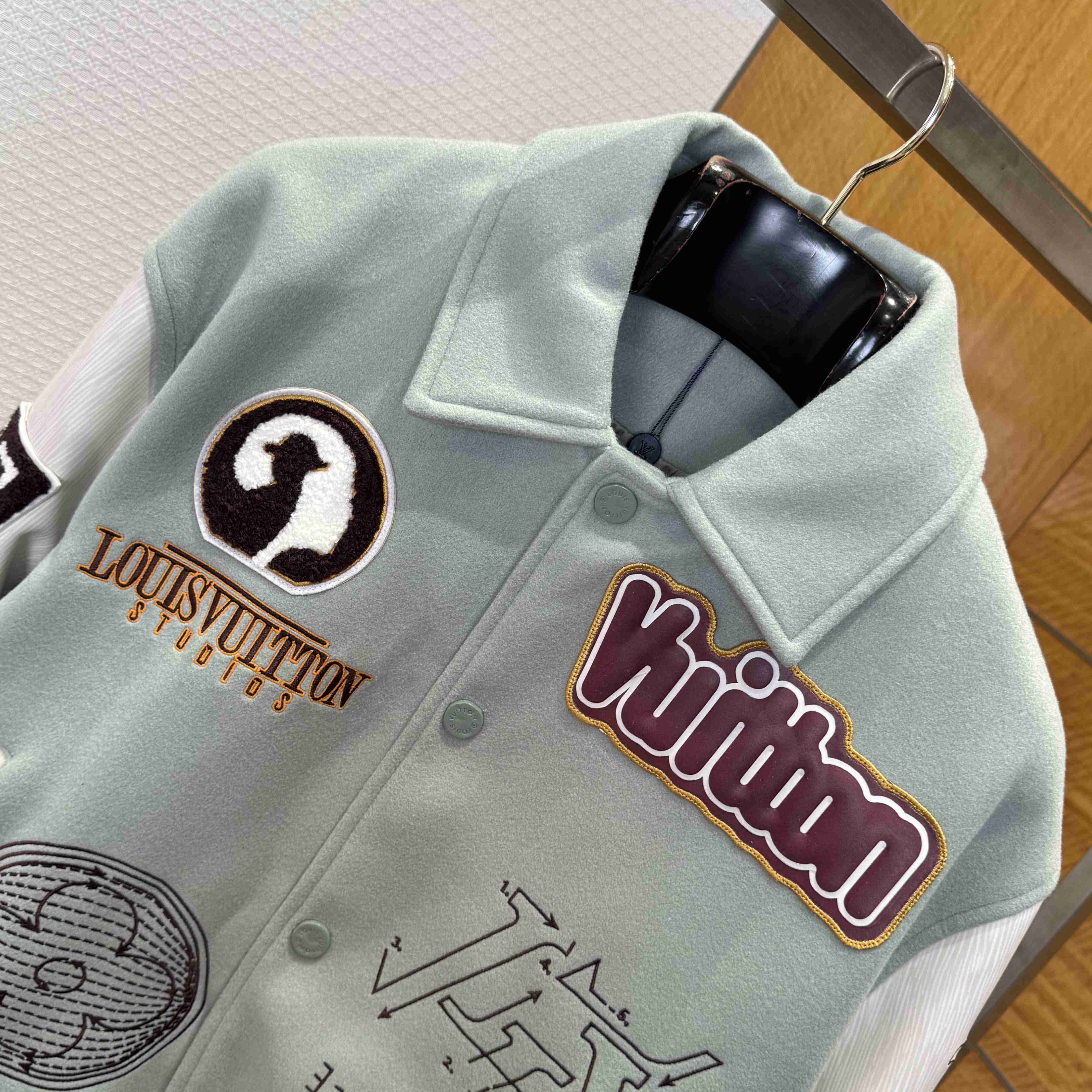 Louis Vuitton Varsity Leather Blouson   1ABY6D - DesignerGu