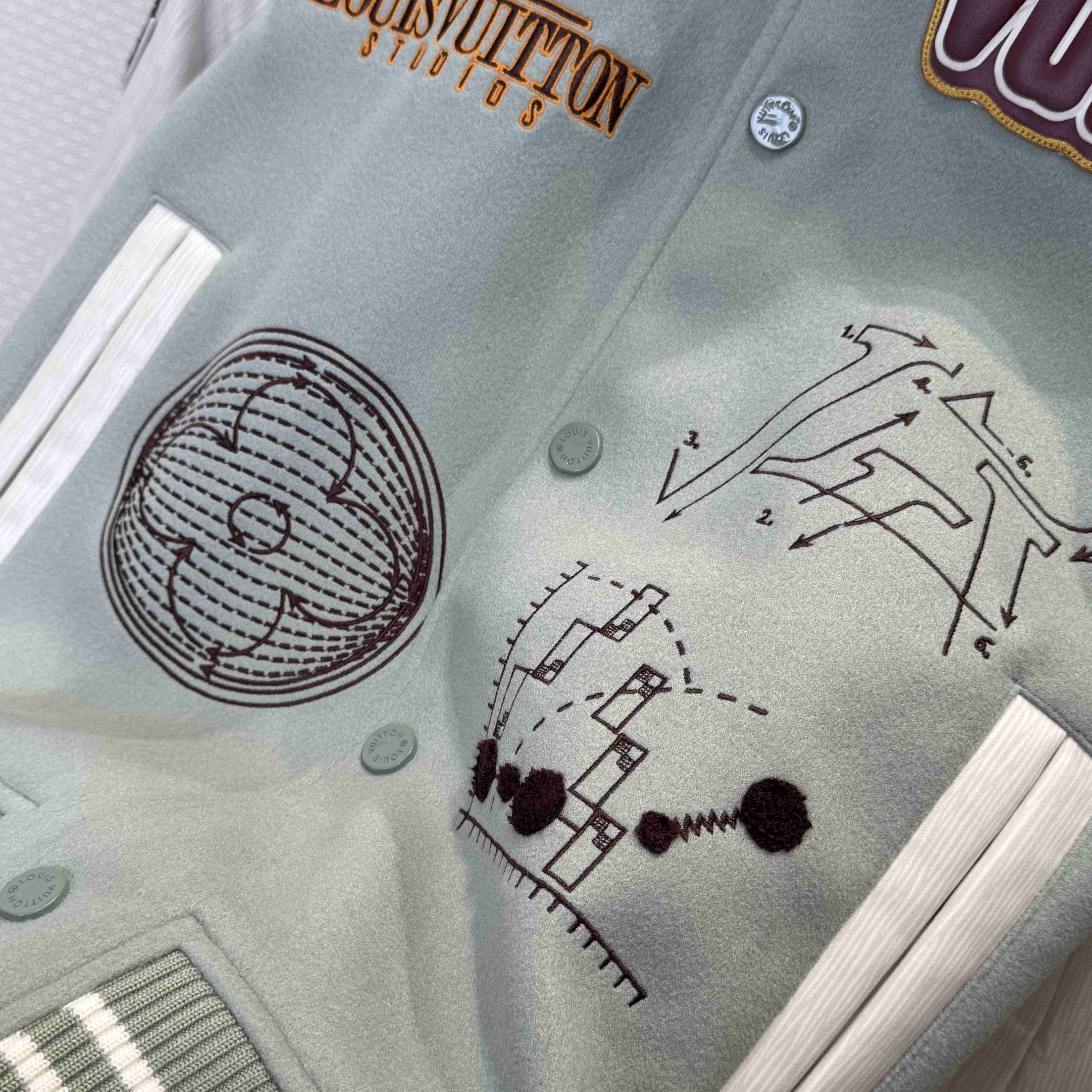 Louis Vuitton Varsity Leather Blouson   1ABY6D - DesignerGu