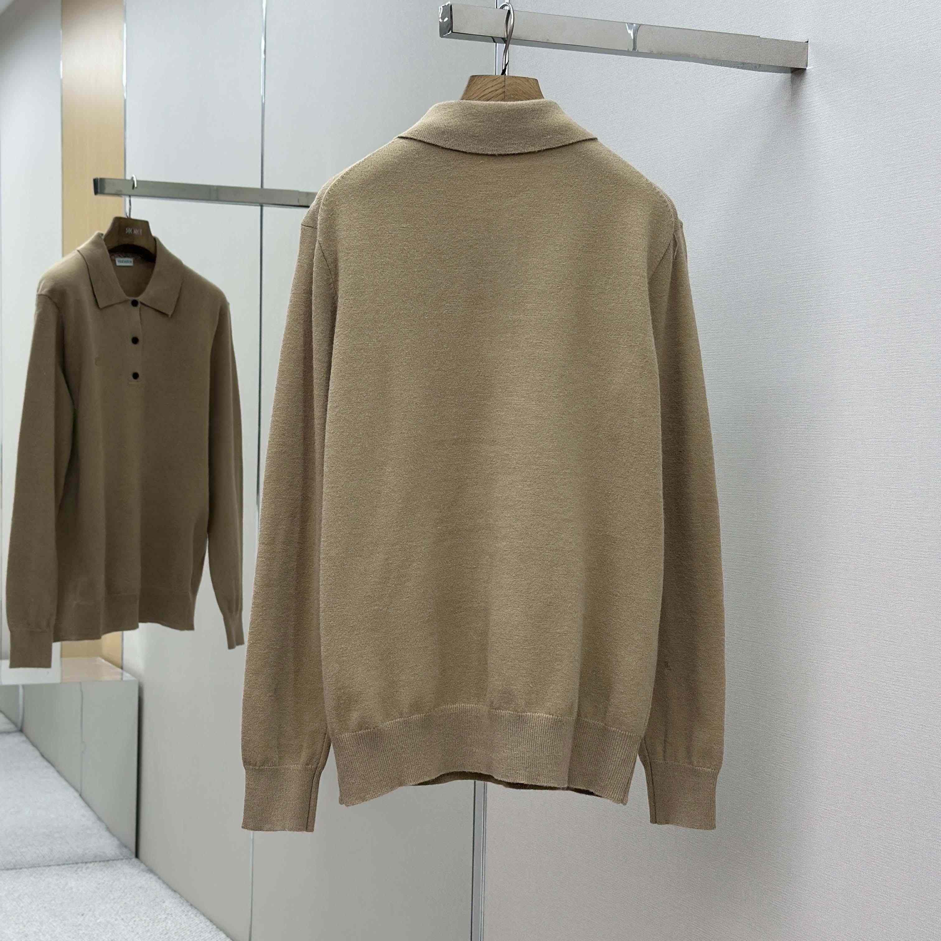 Burberry Long-sleeve Cashmere Blend Polo Shirt - DesignerGu