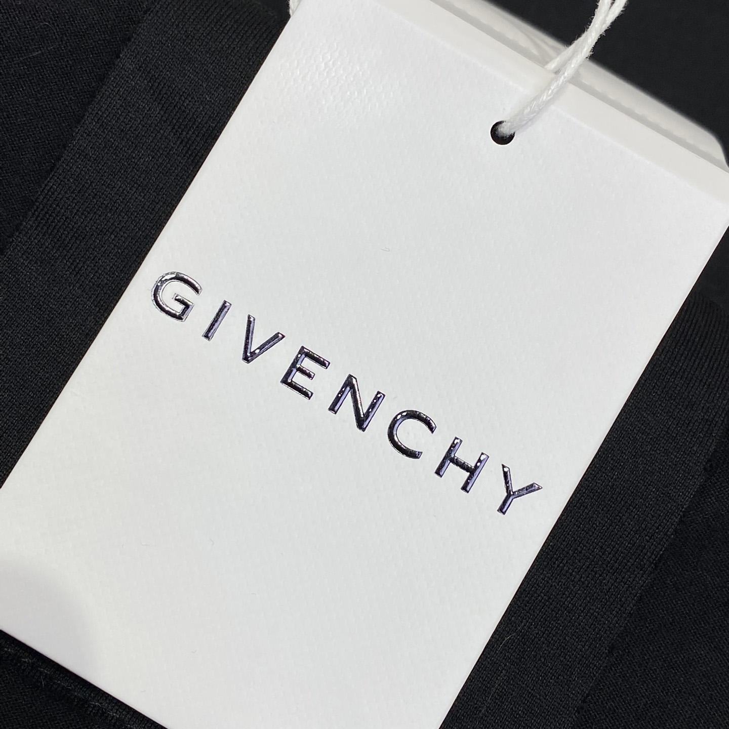 Givenchy Maison GIVENCHY t-shirt in cotton in - black/green - DesignerGu