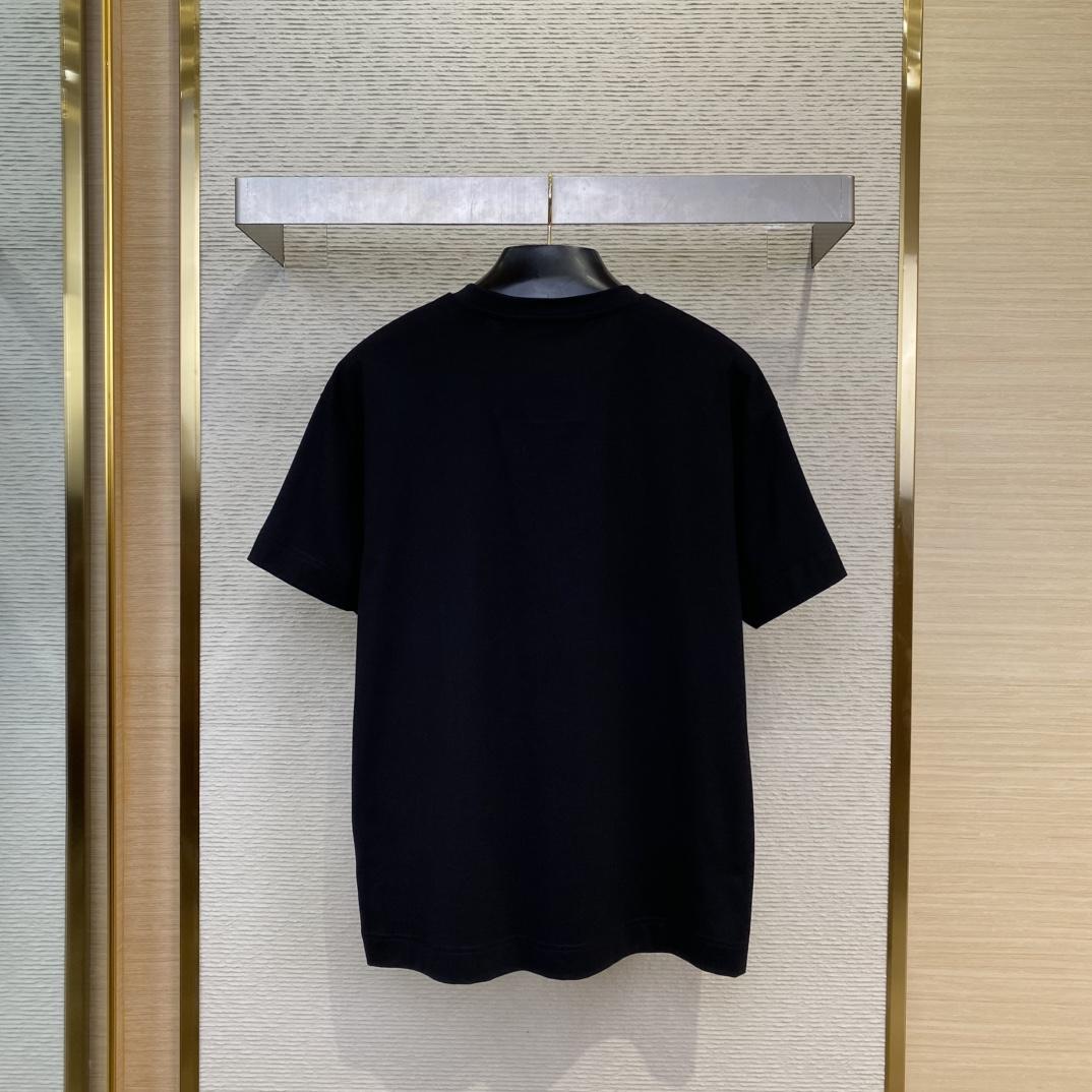 Givenchy Maison GIVENCHY t-shirt in cotton in - black/green - DesignerGu