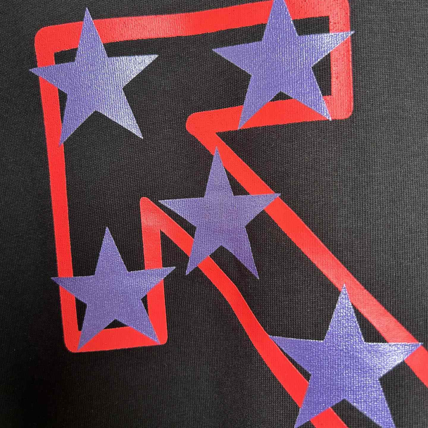 Off-White Black Starry Arrow T-Shirt - DesignerGu