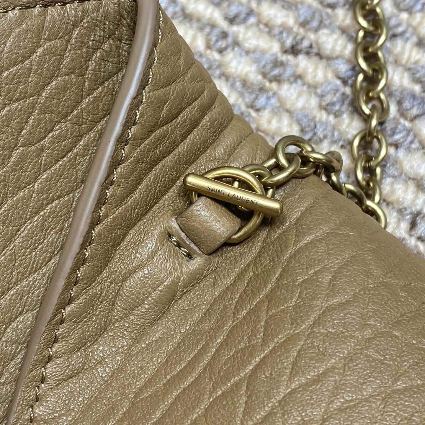 Saint Laurent Cassandre Chain Pouch In Lambskin - DesignerGu