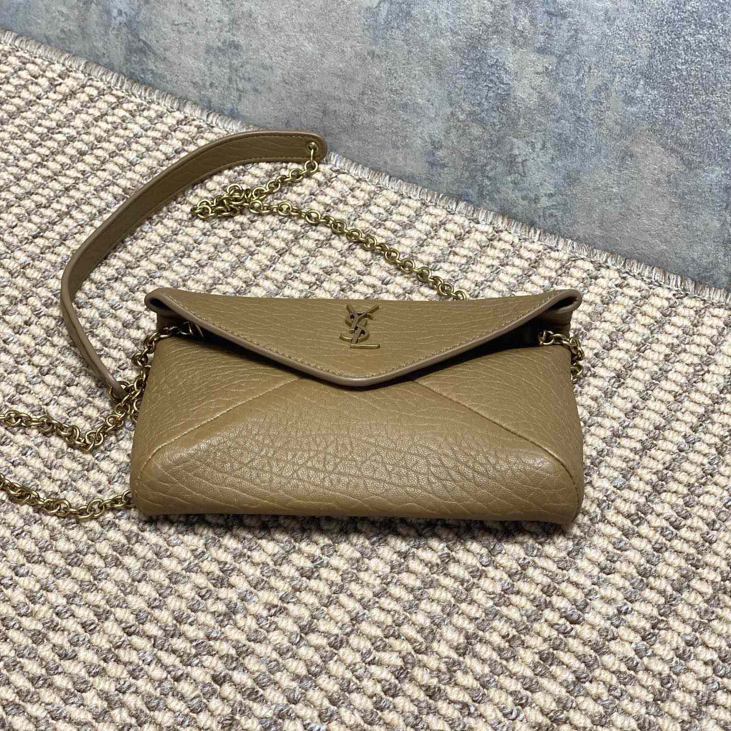 Saint Laurent Cassandre Chain Pouch In Lambskin - DesignerGu