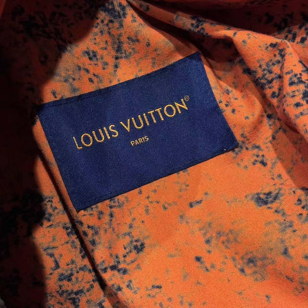 Louis Vuitton Padded Denim Monogram Overshirt   1AFJCQ - DesignerGu