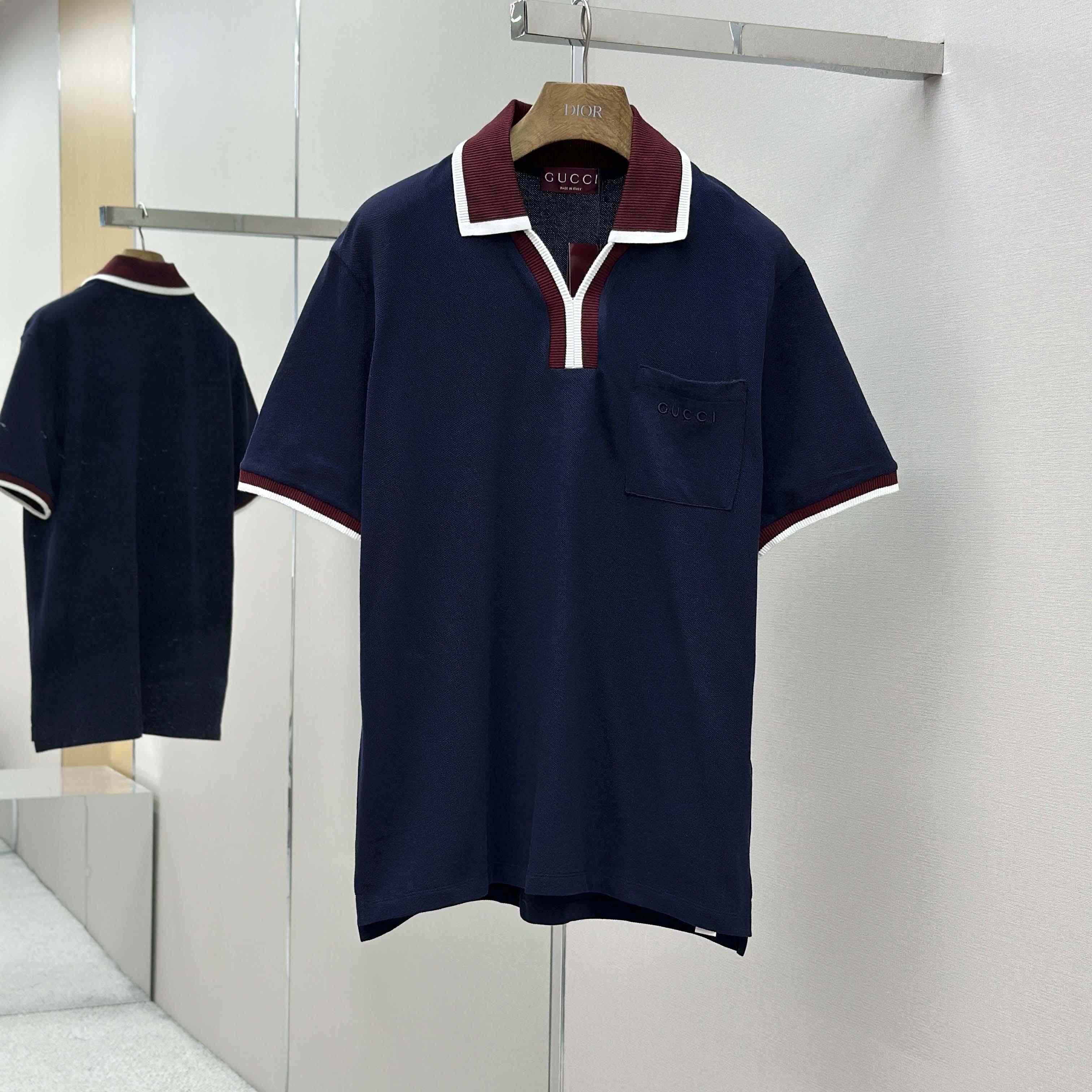 Gucci Cotton Piquet Polo Shirt - DesignerGu