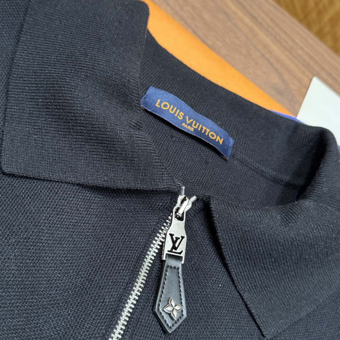 Louis Vuitton Knit Blouson With Leather Details   1AH346 - DesignerGu