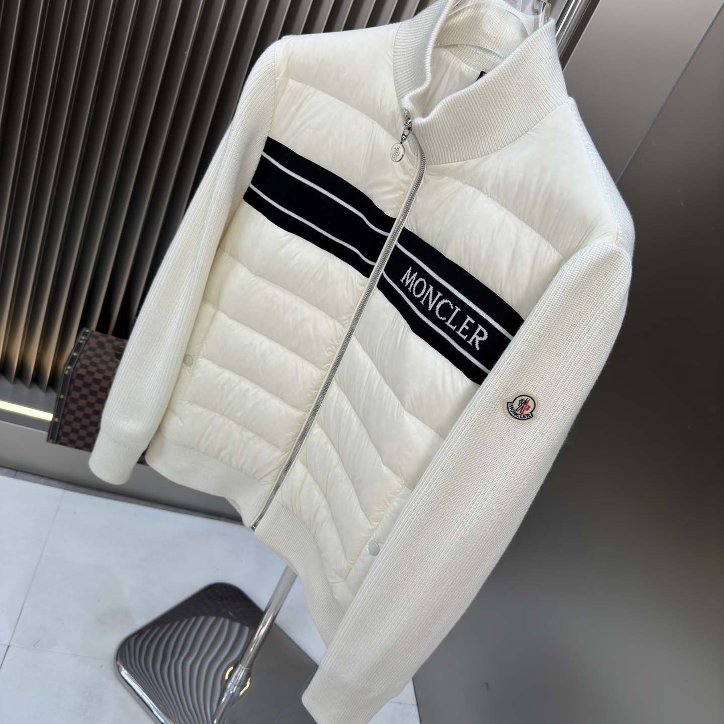 Moncler Color Block Zip Cardigan  - DesignerGu