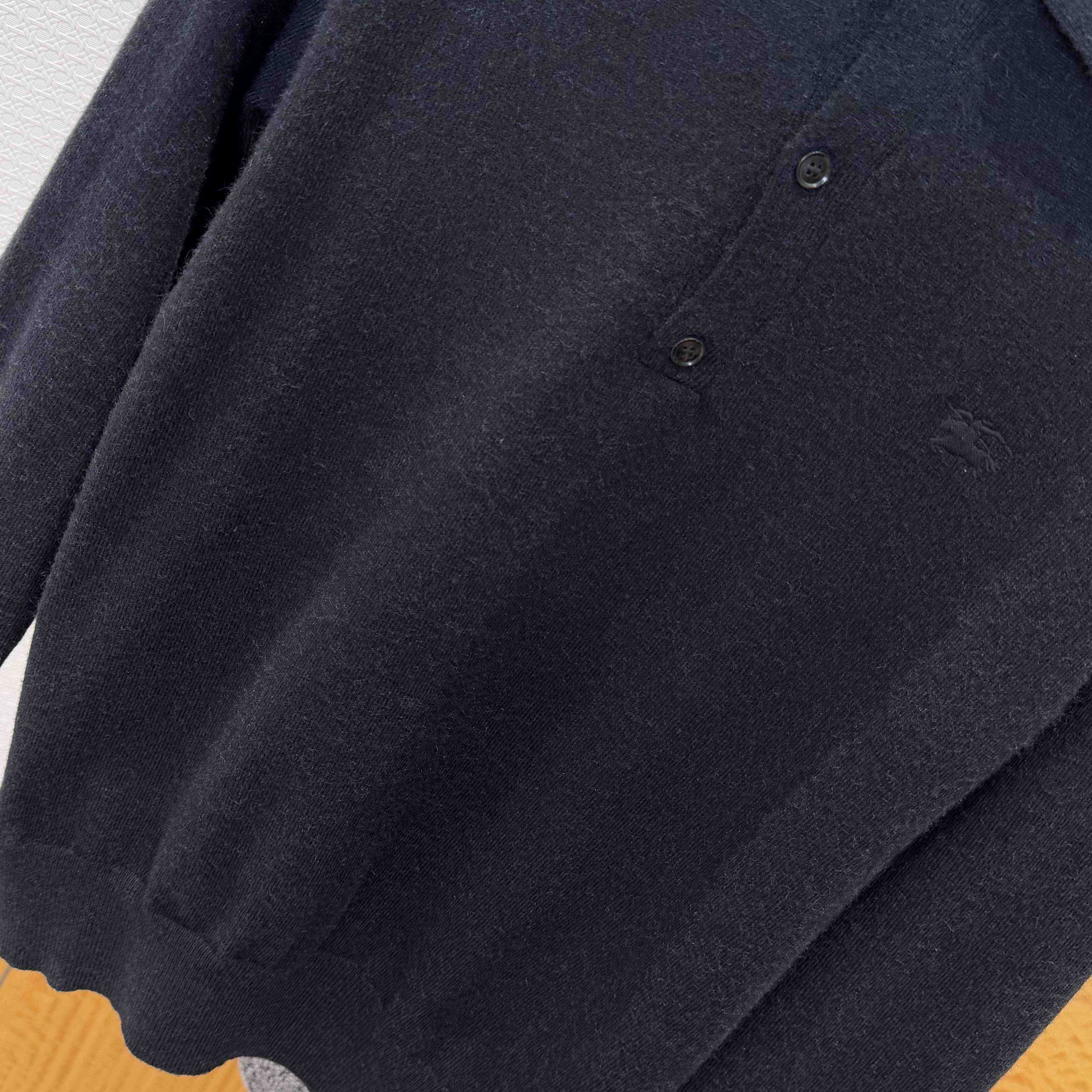 Burberry Long-sleeve Cashmere Blend Polo Shirt - DesignerGu
