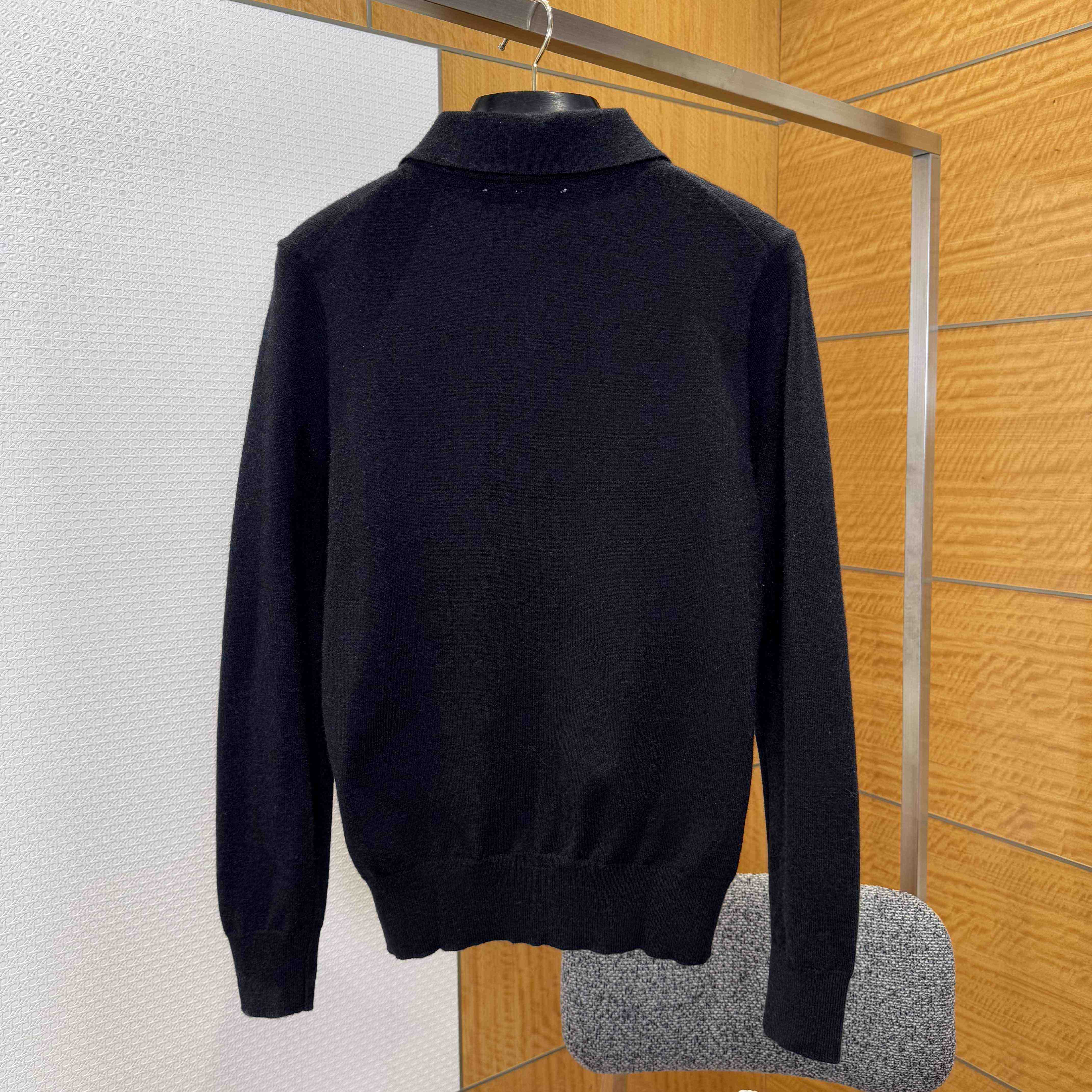 Burberry Long-sleeve Cashmere Blend Polo Shirt - DesignerGu