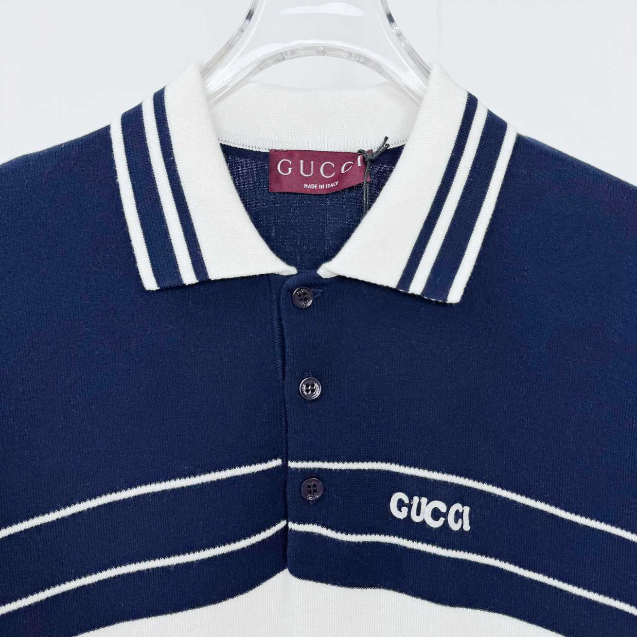 Gucci Cotton Polo Shirt With Embroidery  - DesignerGu