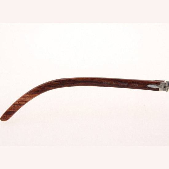 Cartier CT_3524012 Diamond Wood Eyeglasses In Silver Grey - DesignerGu