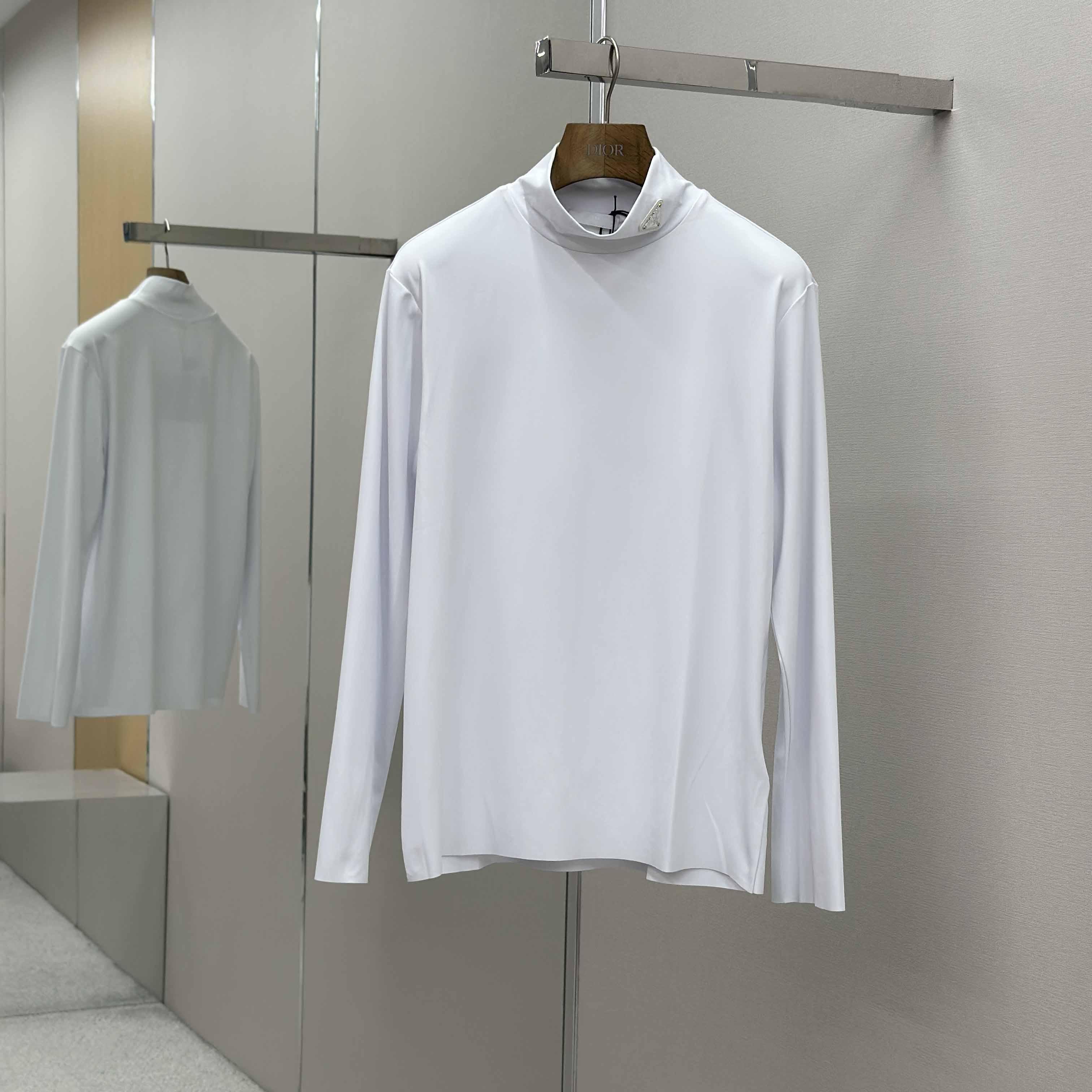 Prada Technical Jersey Mock Turtleneck - DesignerGu