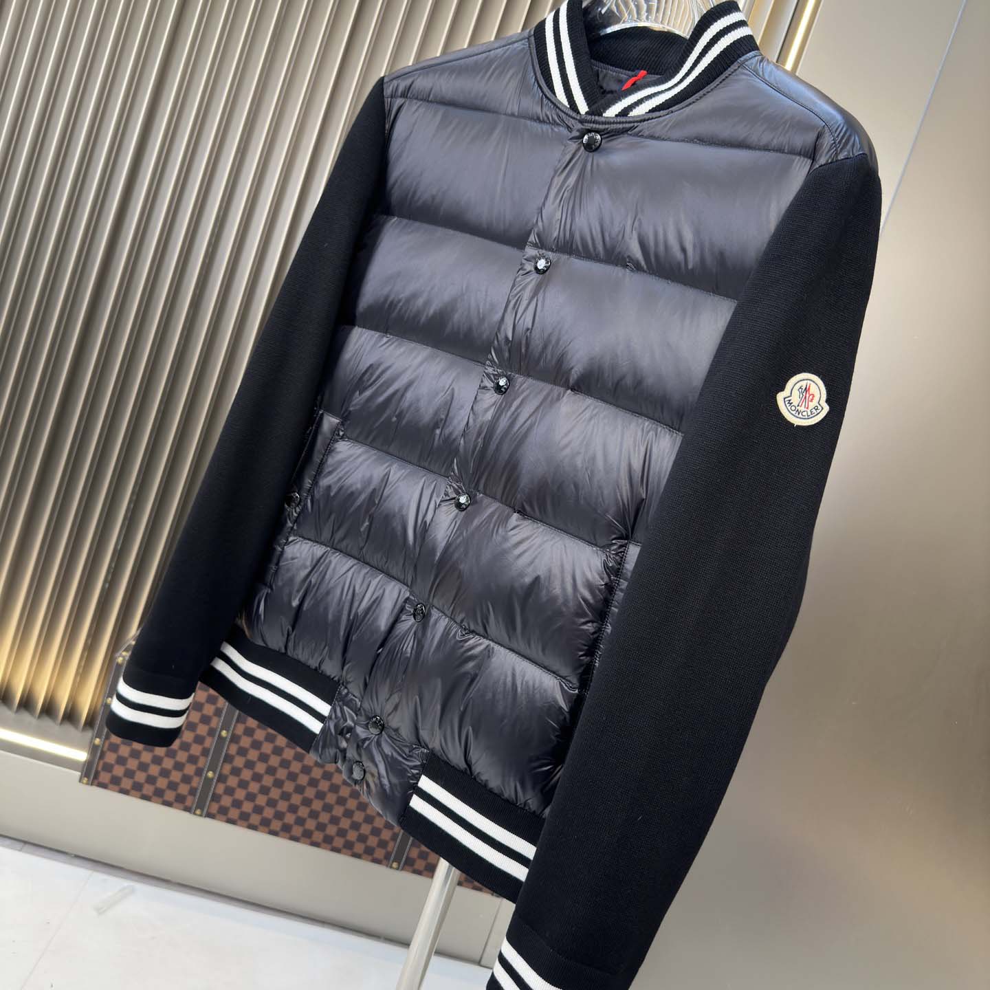 Moncler Paneled Down Jacket - DesignerGu