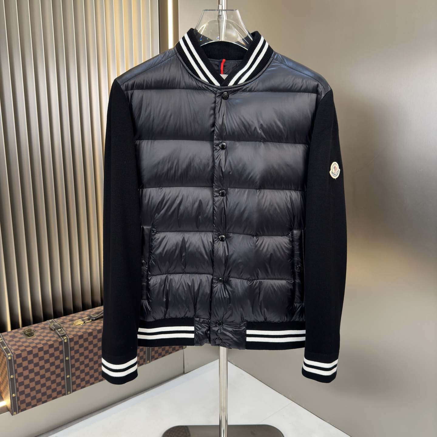 Moncler Paneled Down Jacket - DesignerGu