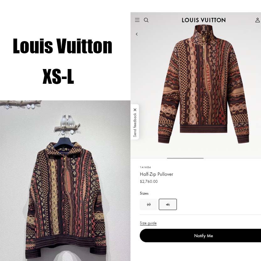 Louis Vuitton Half-Zip Pullover   1AIM84 - DesignerGu
