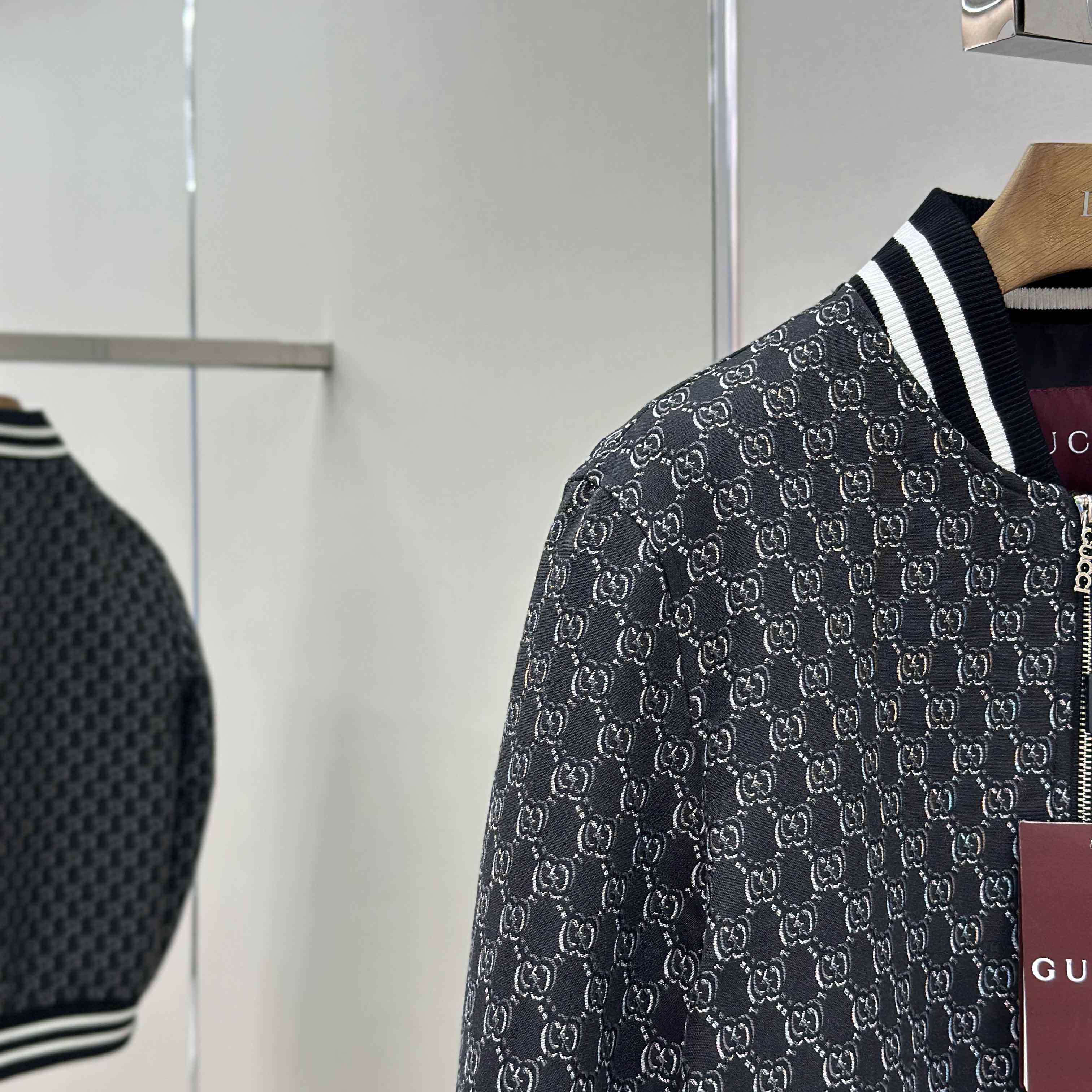 Gucci Logo-Jacquard Padded Cotton-Twill Bomber Jacket - DesignerGu