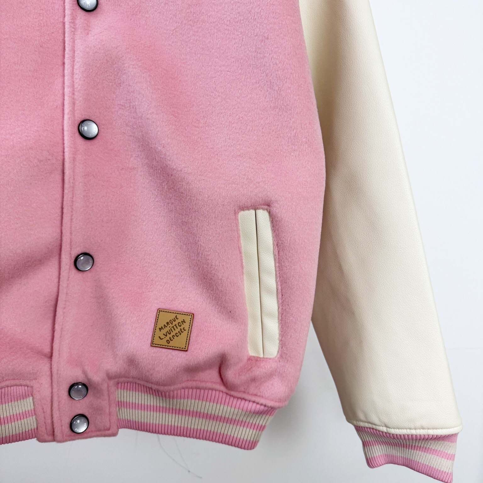 Louis Vuitton Signature Leather Varsity Jacket   1AILZ2 - DesignerGu