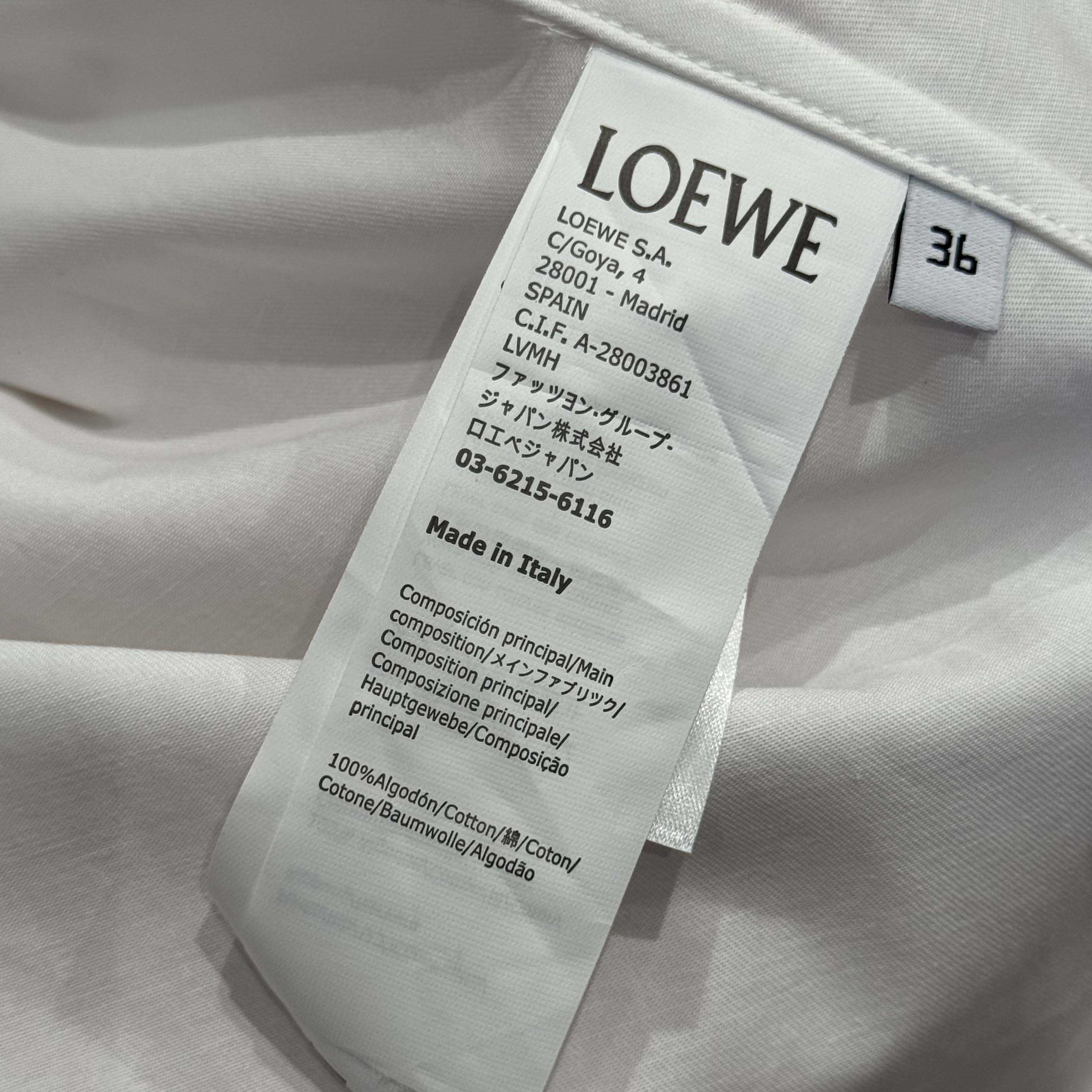Loewe Anagram Shirt In Cotton - DesignerGu