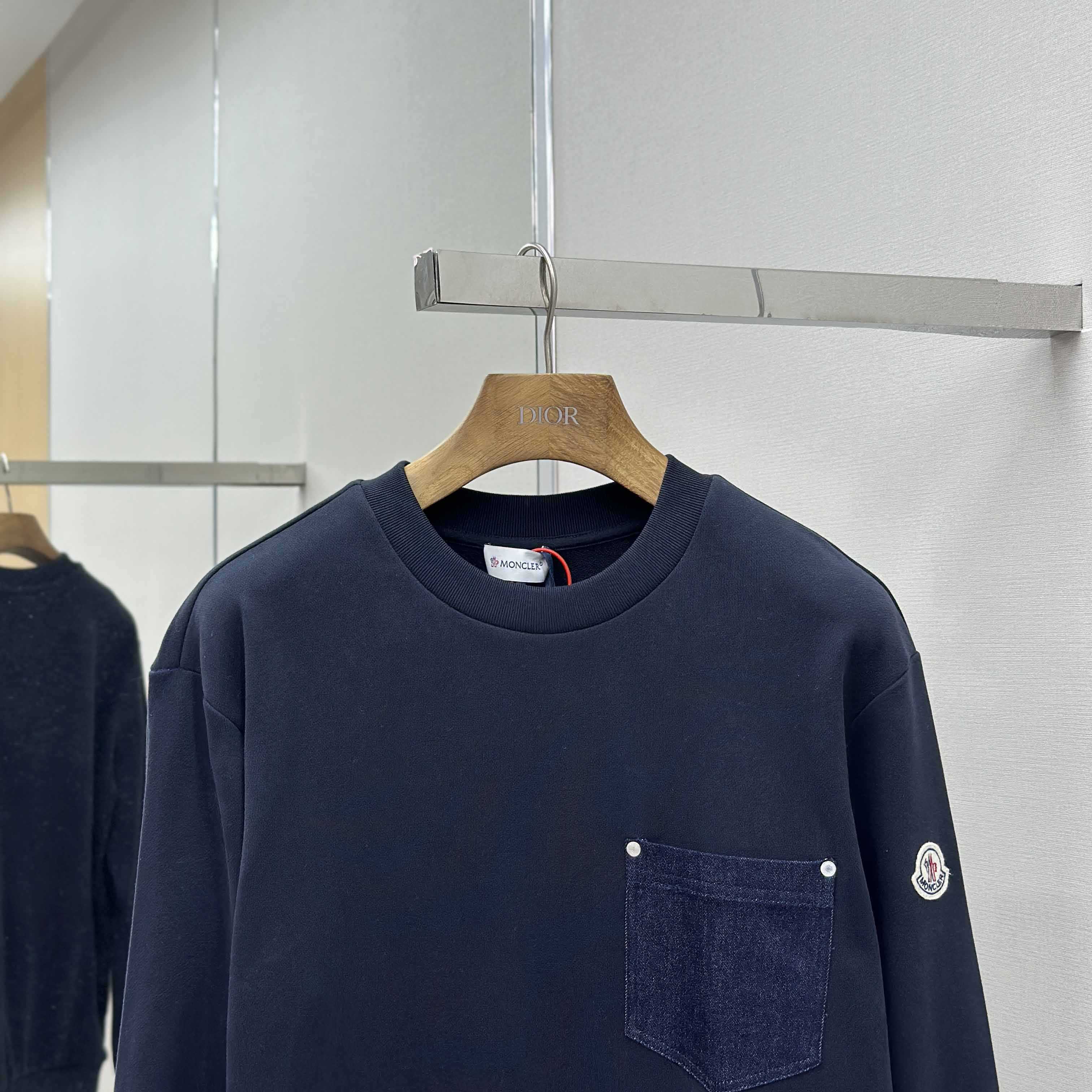 Moncler Cotton & Denim Sweatshirt - DesignerGu
