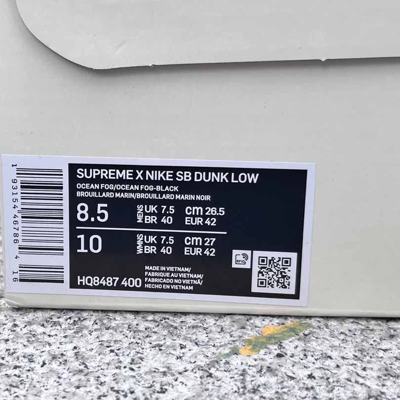 Supreme x Nike Dunk SB LOW PRO OG QS    HQ8487-400 - DesignerGu