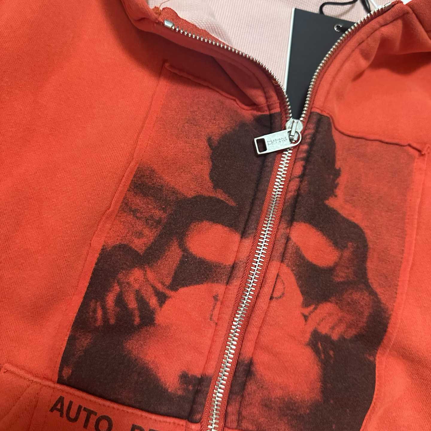 Enfants Riches Déprimés Anti Proces Thermal Lined Zip Hoodie 'Pompeian Red' - DesignerGu