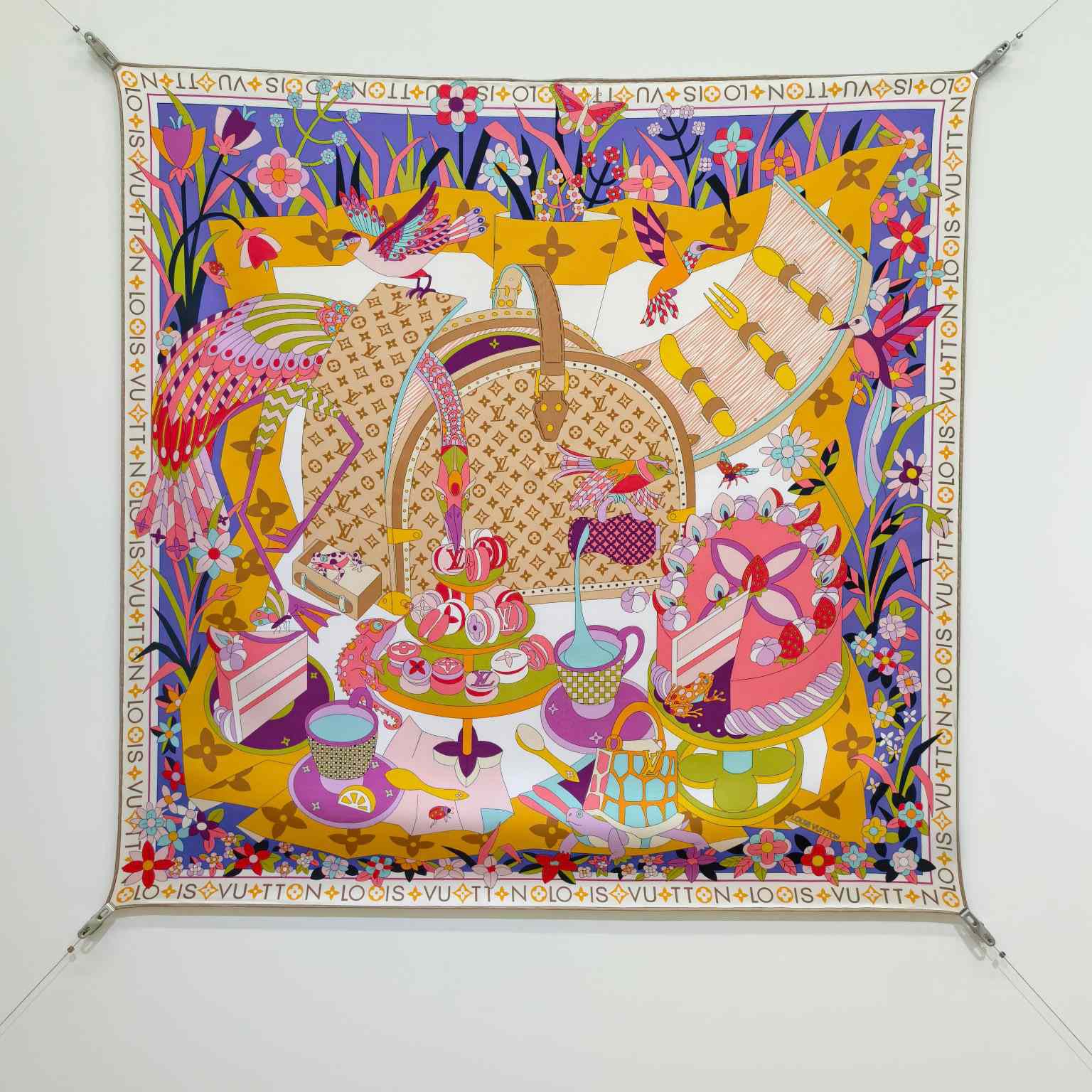 Louis Vuitton Picnic Square 90   M96463 - DesignerGu