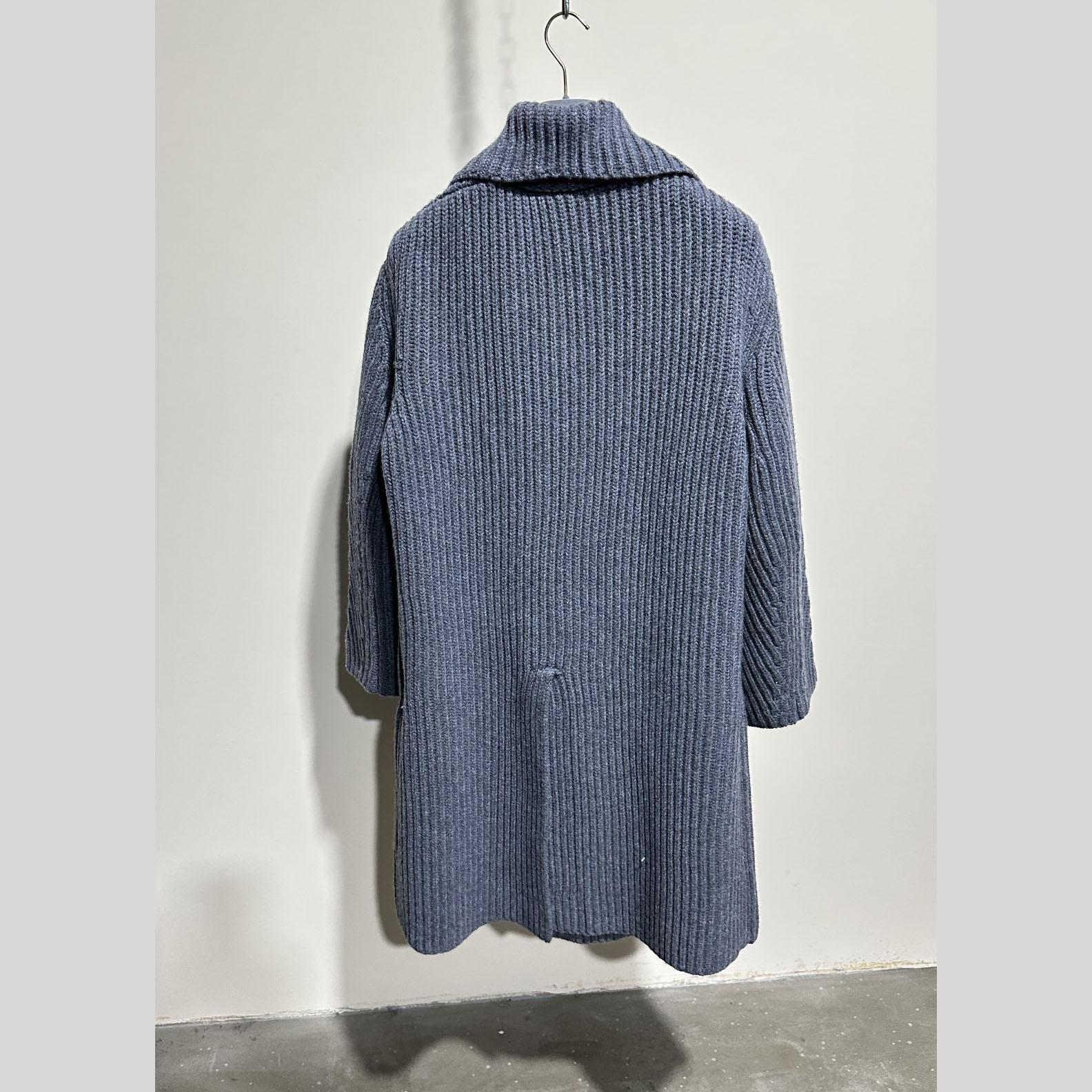 Bottega Veneta Gray Felted Coat - DesignerGu