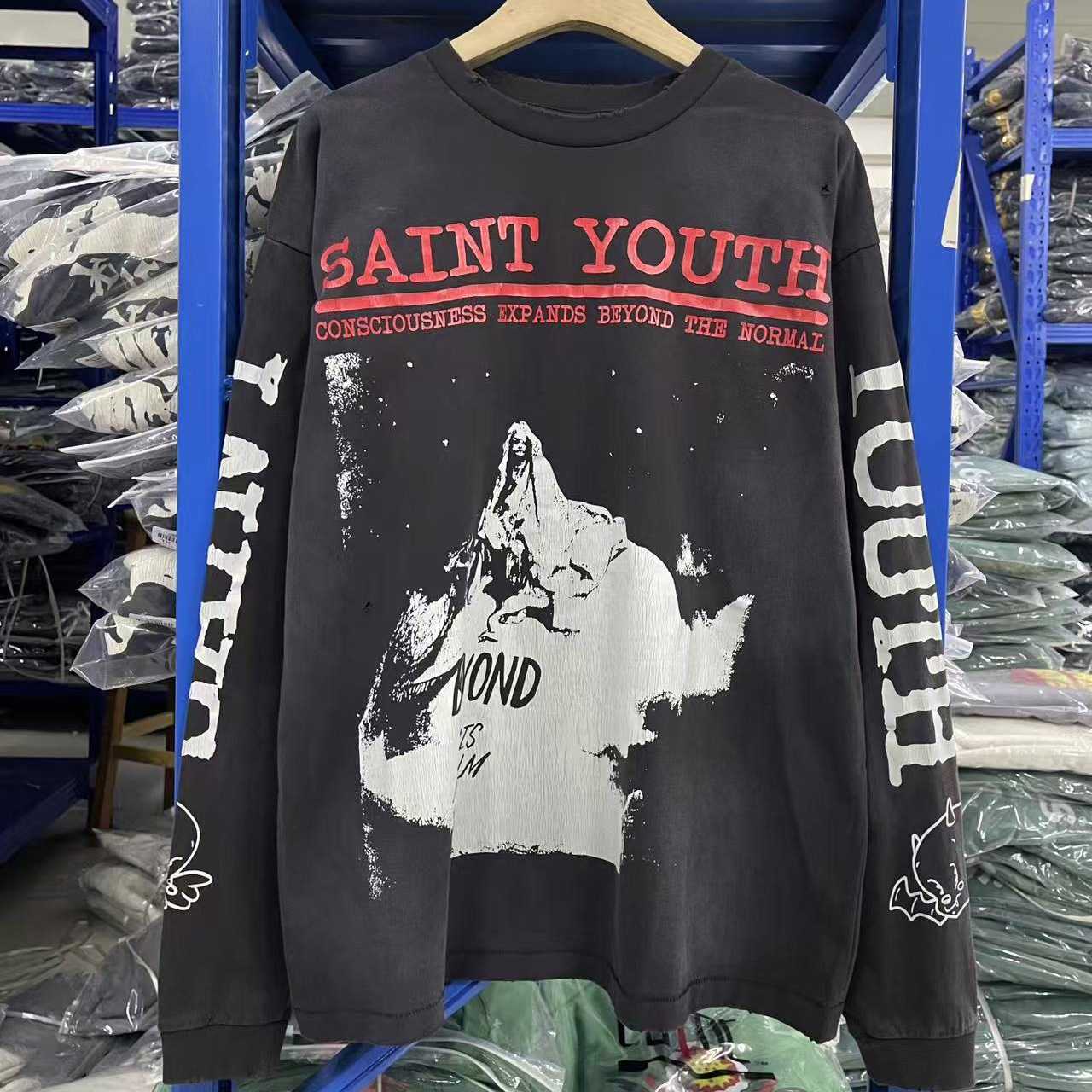 Saint Michael Saint Youth Beyond Long Sleeve Tee - DesignerGu