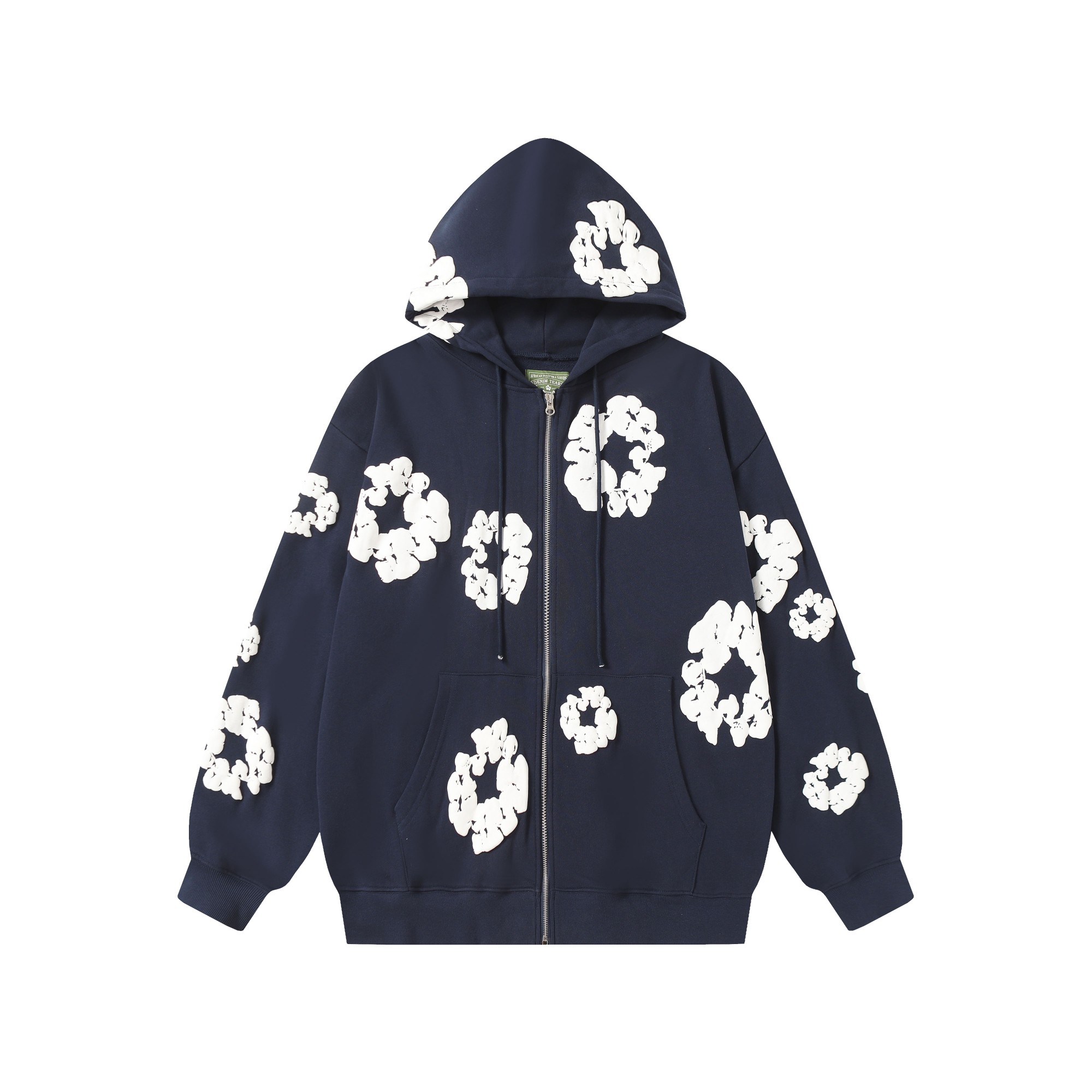 Denim Tears Cotton Wreath Zip Hoodie  - DesignerGu