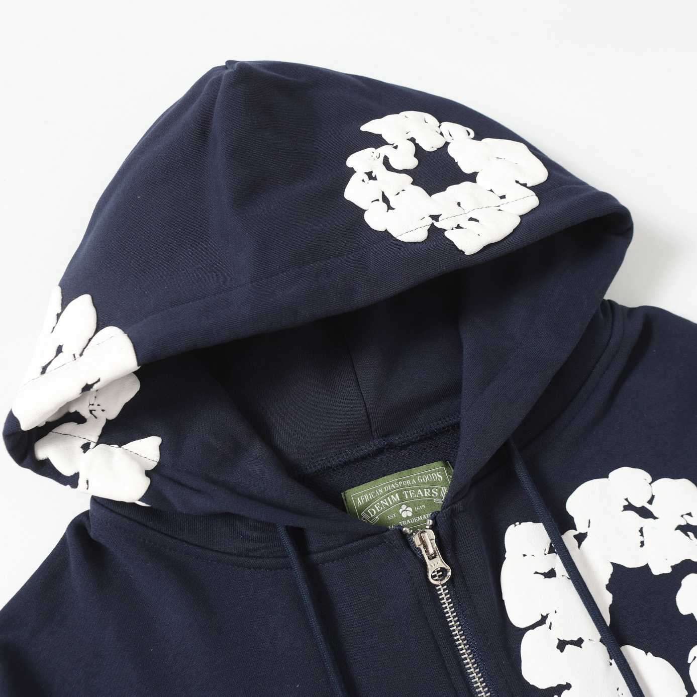 Denim Tears Cotton Wreath Zip Hoodie  - DesignerGu