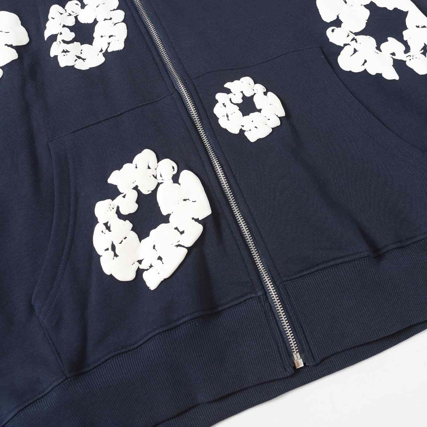 Denim Tears Cotton Wreath Zip Hoodie  - DesignerGu