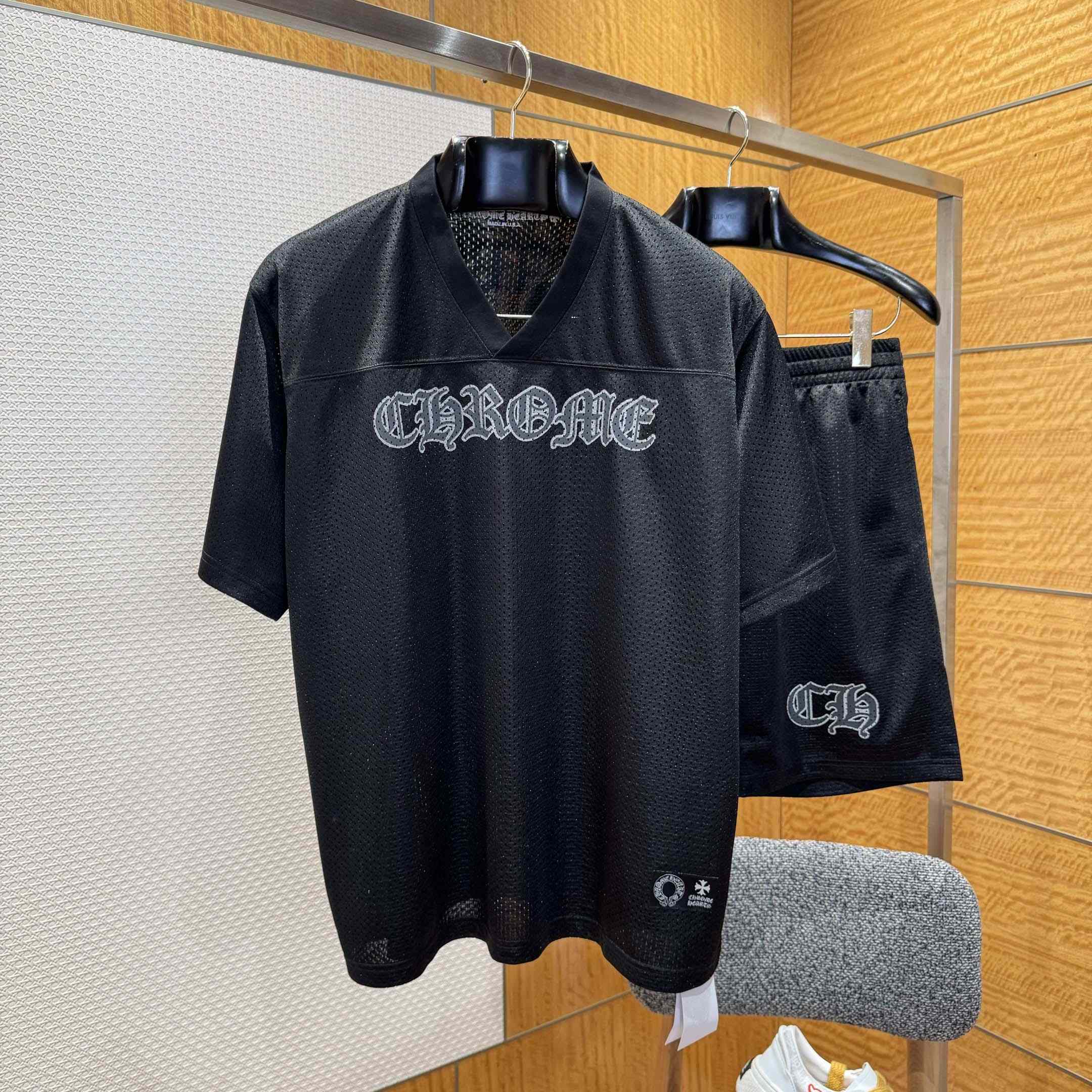 Chrome Hearts Stadium Mesh Short Sleeve & Shorts - DesignerGu