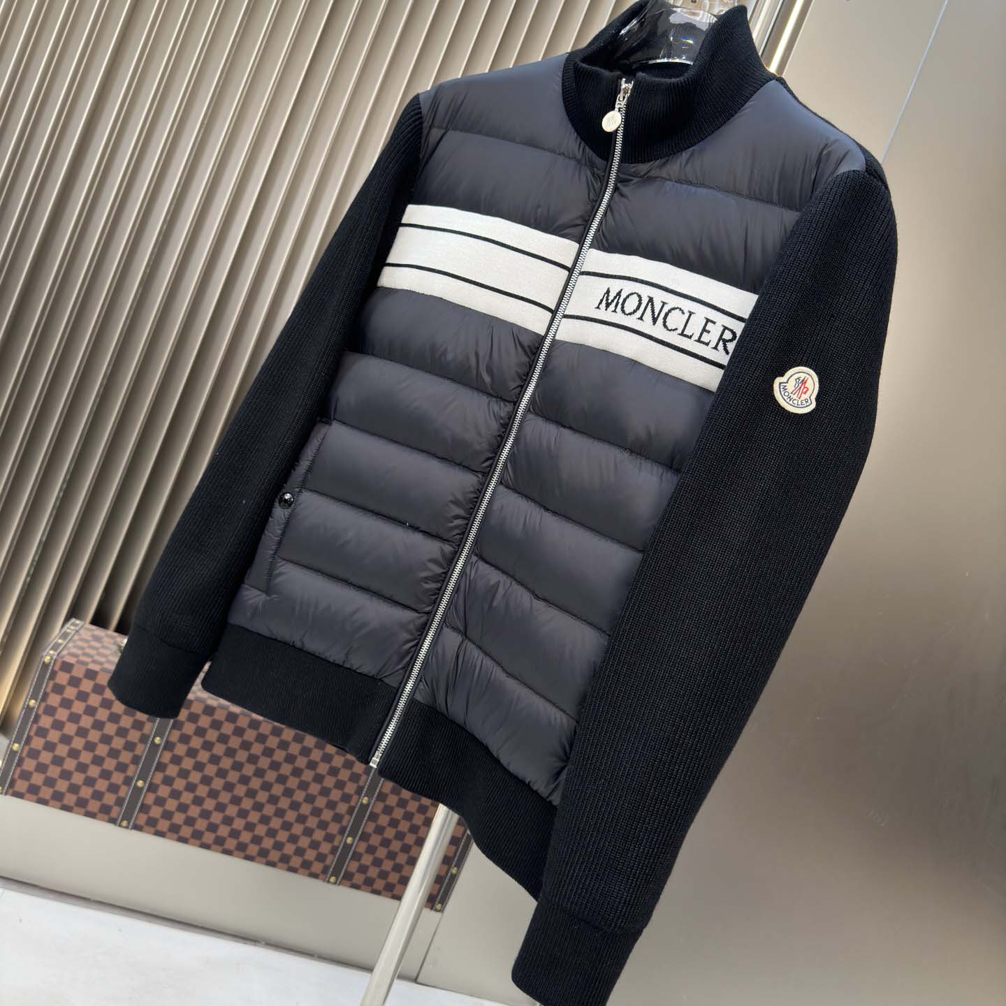 Moncler Color Block Zip Cardigan  - DesignerGu
