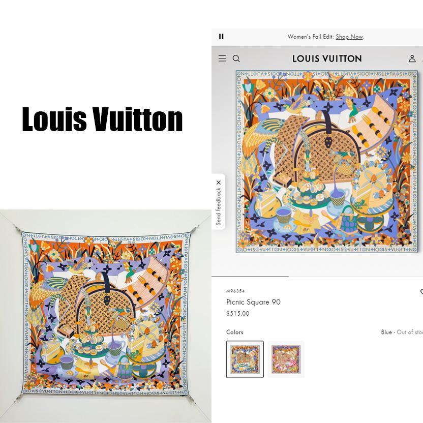 Louis Vuitton Picnic Square 90   M96354 - DesignerGu