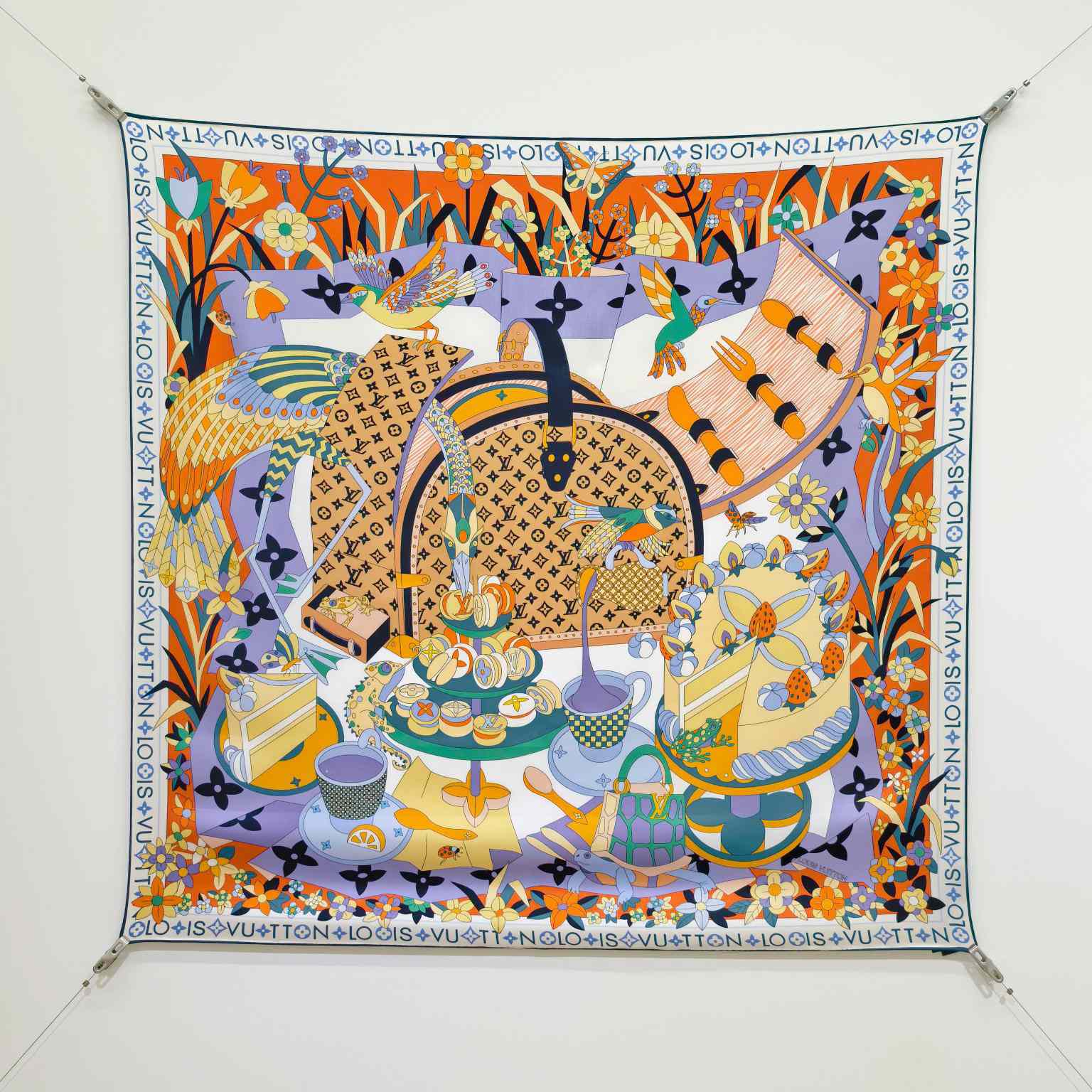 Louis Vuitton Picnic Square 90   M96354 - DesignerGu