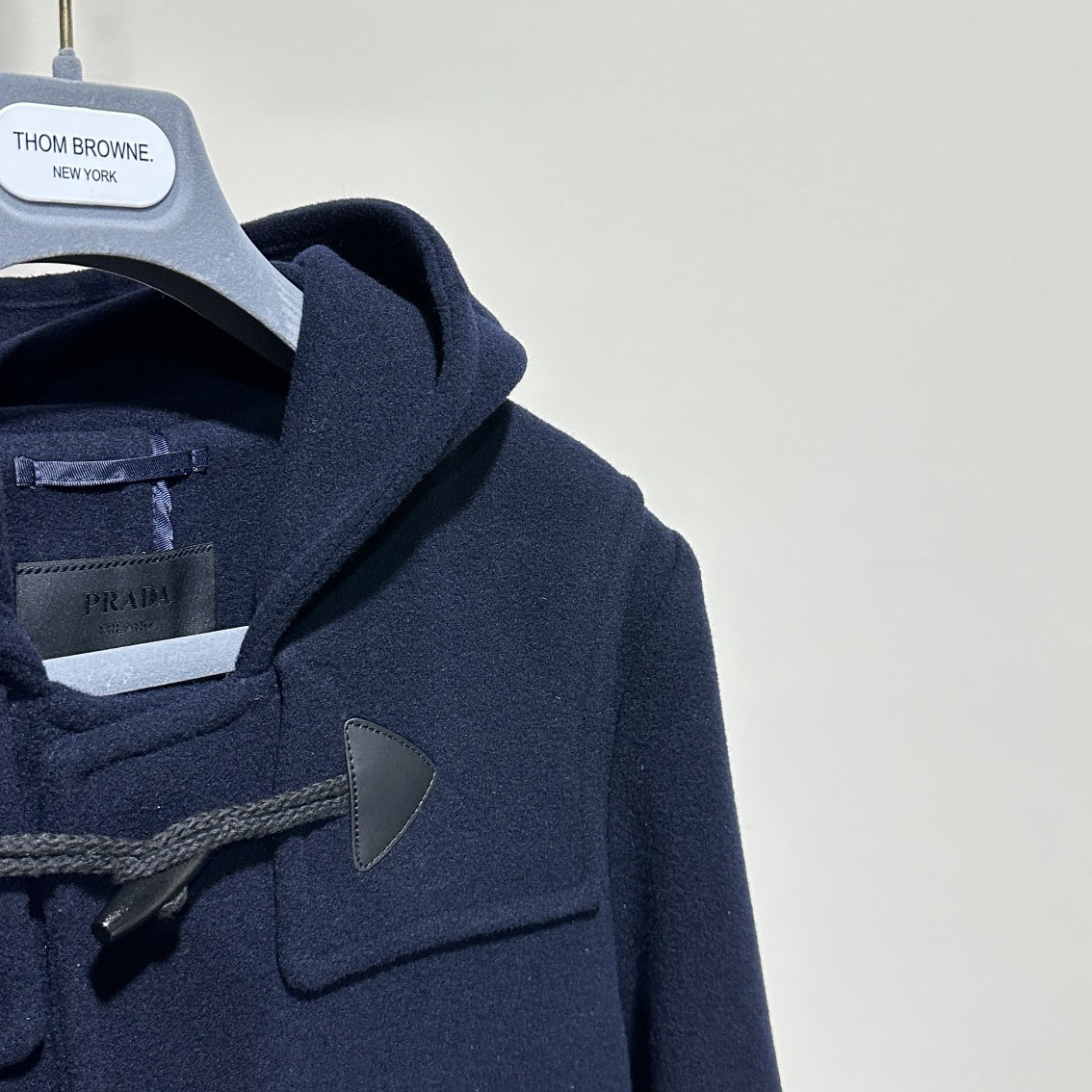 Prada Double-breasted Wool Duffle Coat - DesignerGu