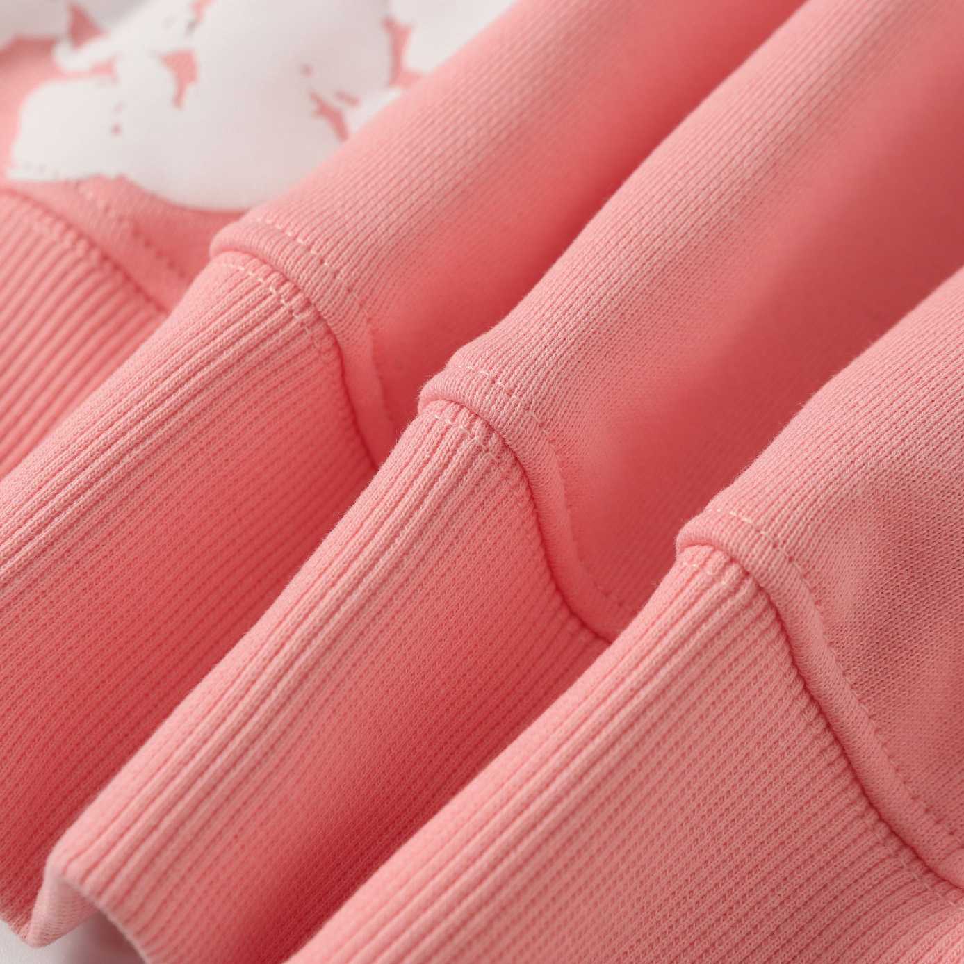 Denim Tears Cotton Wreath Zip Hoodie Pink - DesignerGu