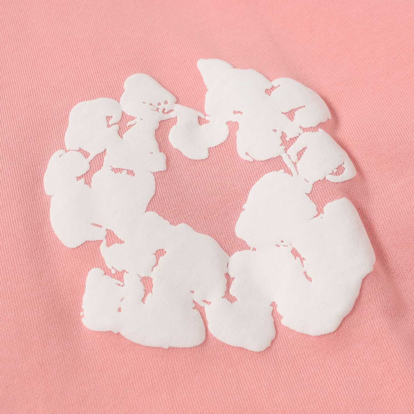 Denim Tears Cotton Wreath Zip Hoodie Pink - DesignerGu