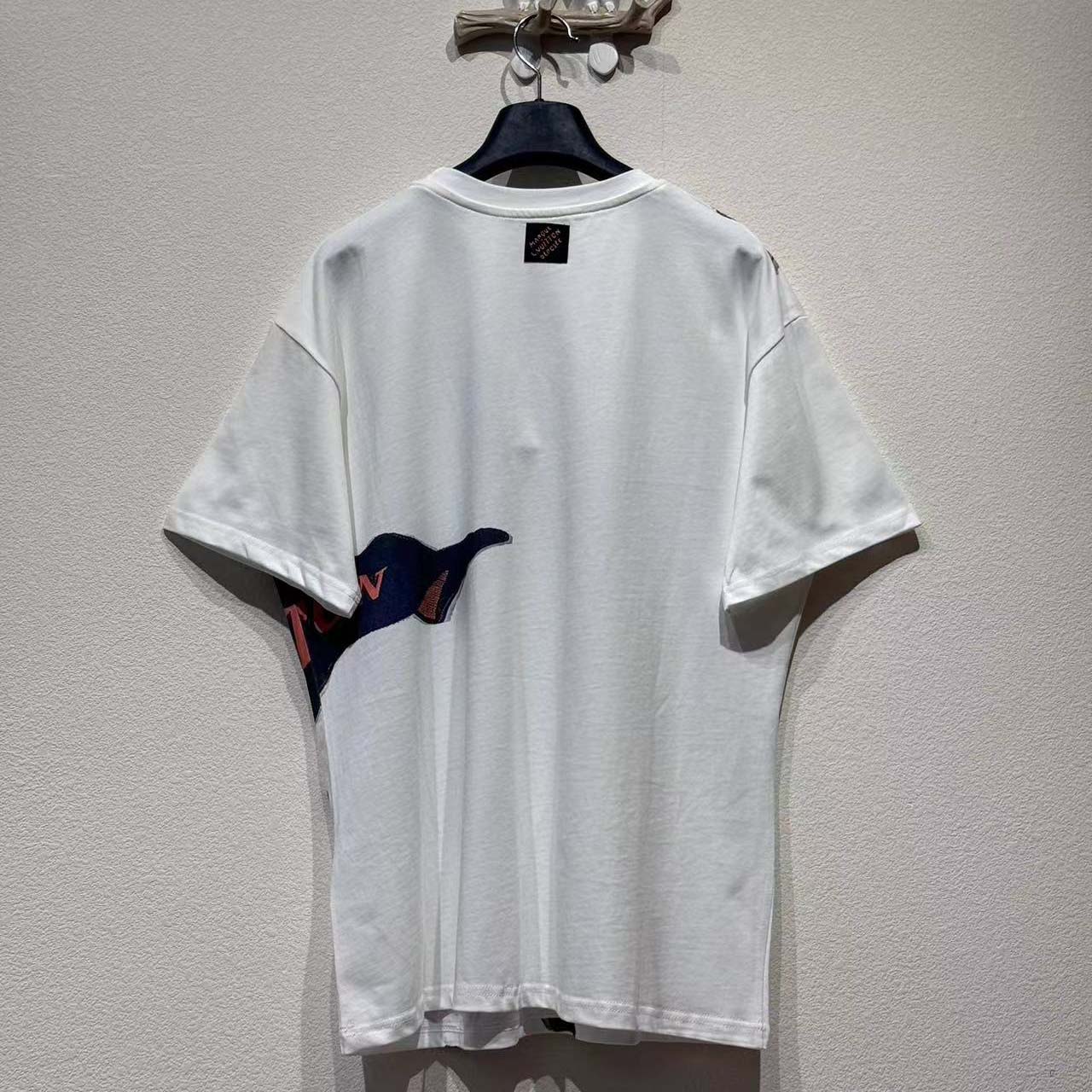 Louis Vuitton Intarsia Graphic T-Shirt   1AIHZZ - DesignerGu