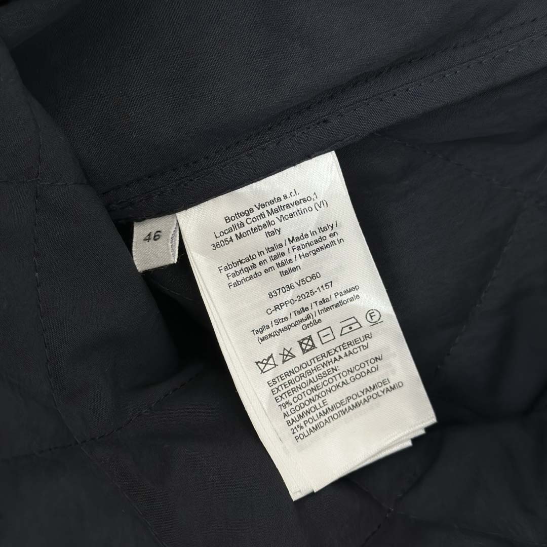 Bottega Veneta Quilted Cotton Overshirt - DesignerGu