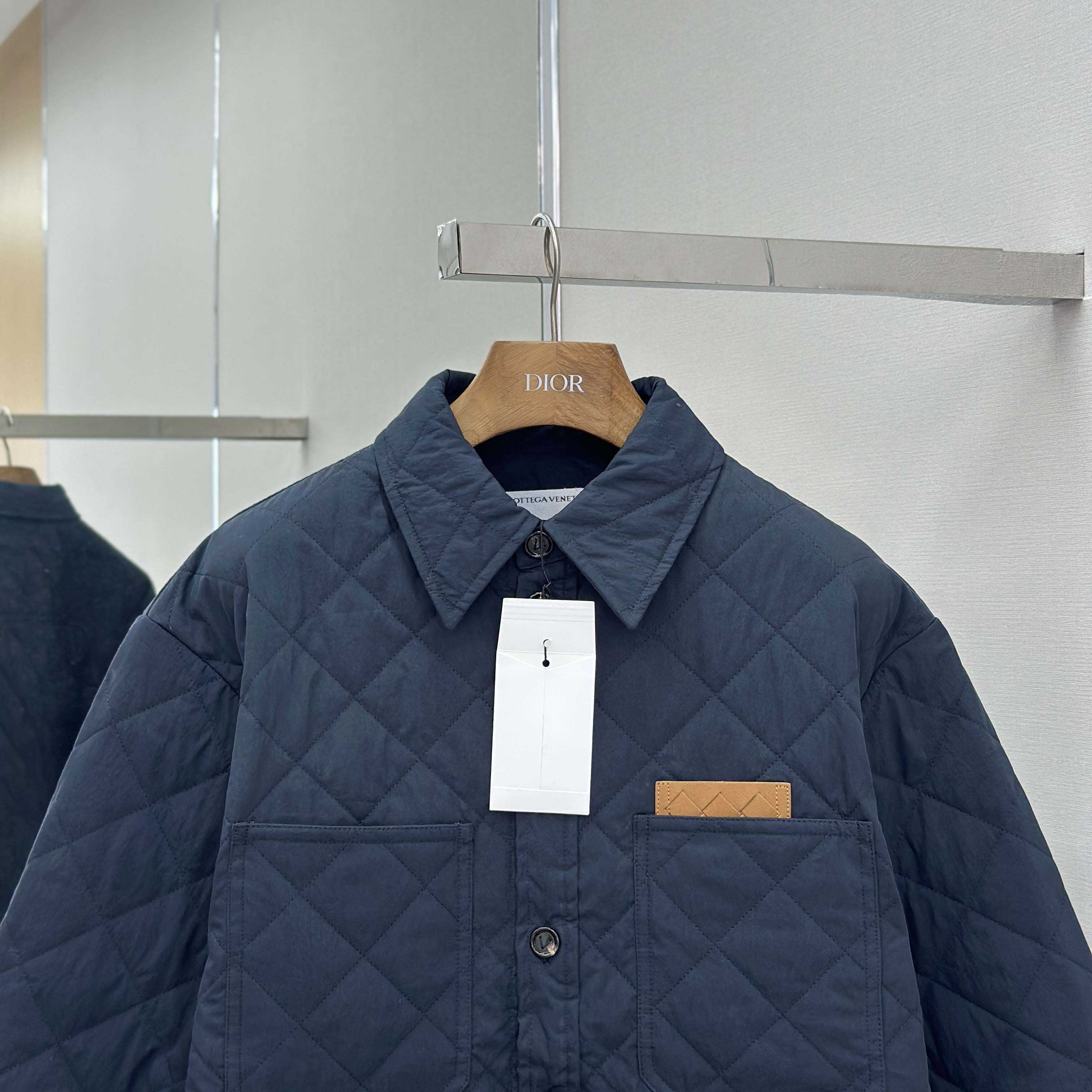 Bottega Veneta Quilted Cotton Overshirt - DesignerGu